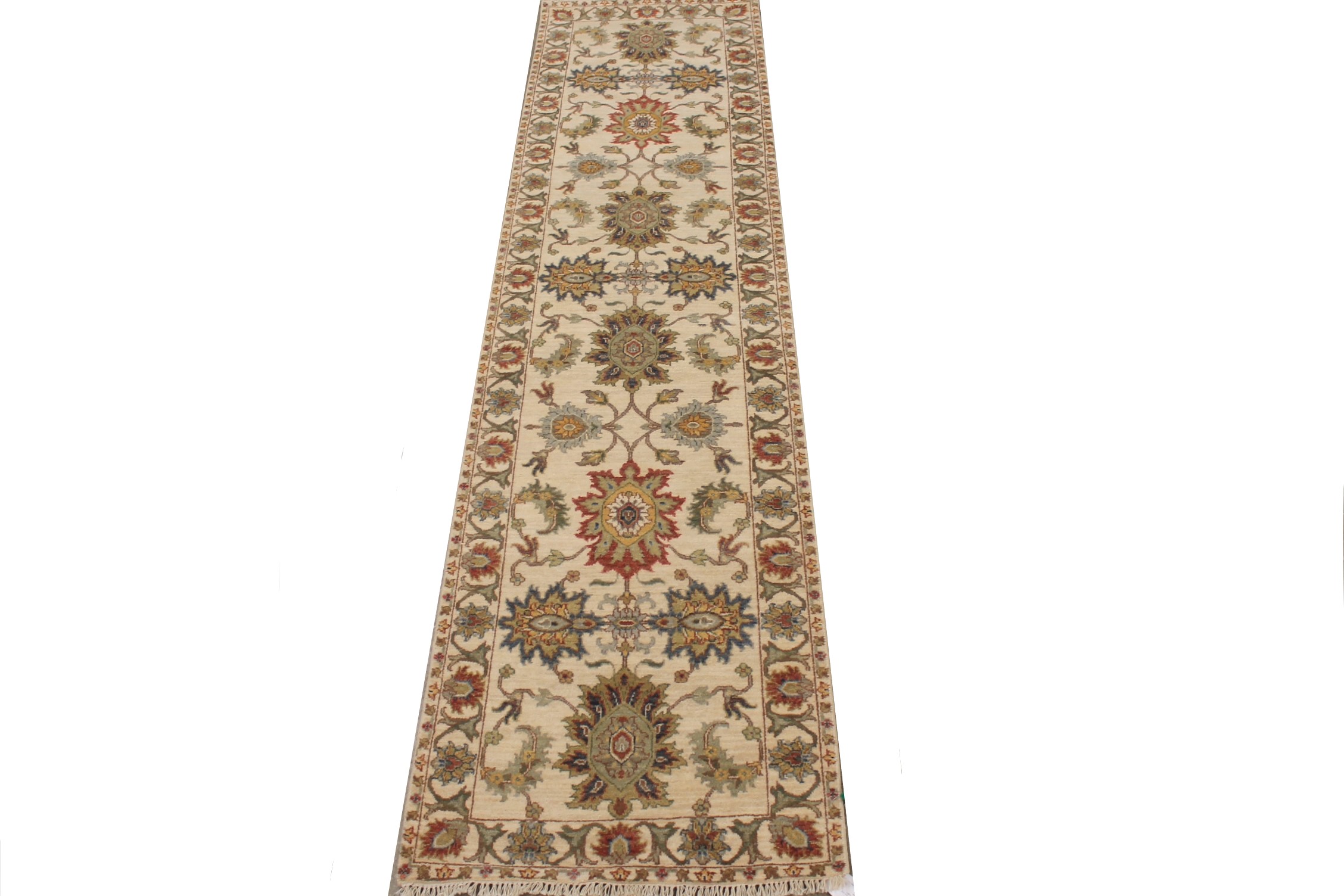 10 ft. Runner Traditional Hand Knotted Wool Area Rug - MR026453