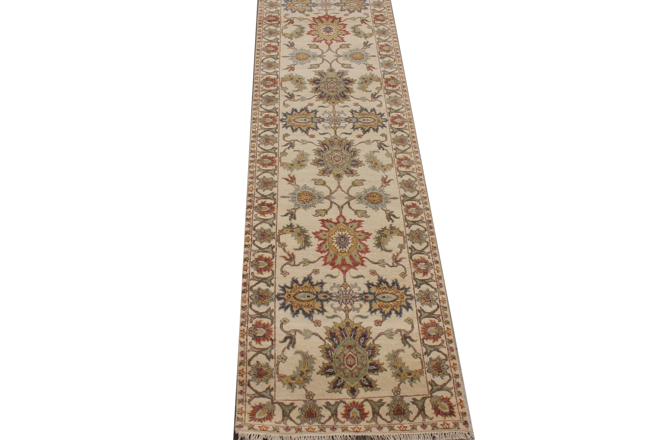 10 ft. Runner Traditional Hand Knotted Wool Area Rug - MR026453