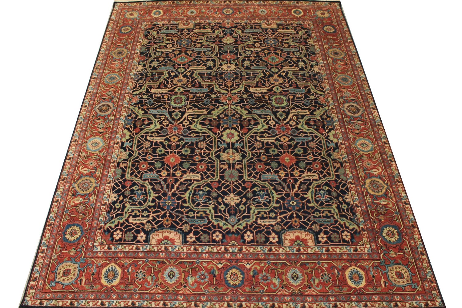 8x10 Heriz/Serapi Hand Knotted Wool Area Rug - MR026499