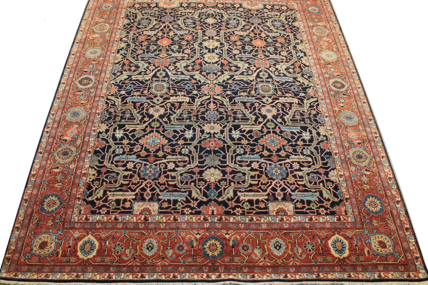 8x10 Heriz/Serapi Hand Knotted Wool Area Rug - MR026499