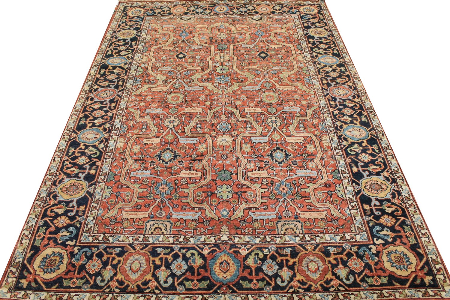 6x9 Heriz/Serapi Hand Knotted Wool Area Rug - MR026503