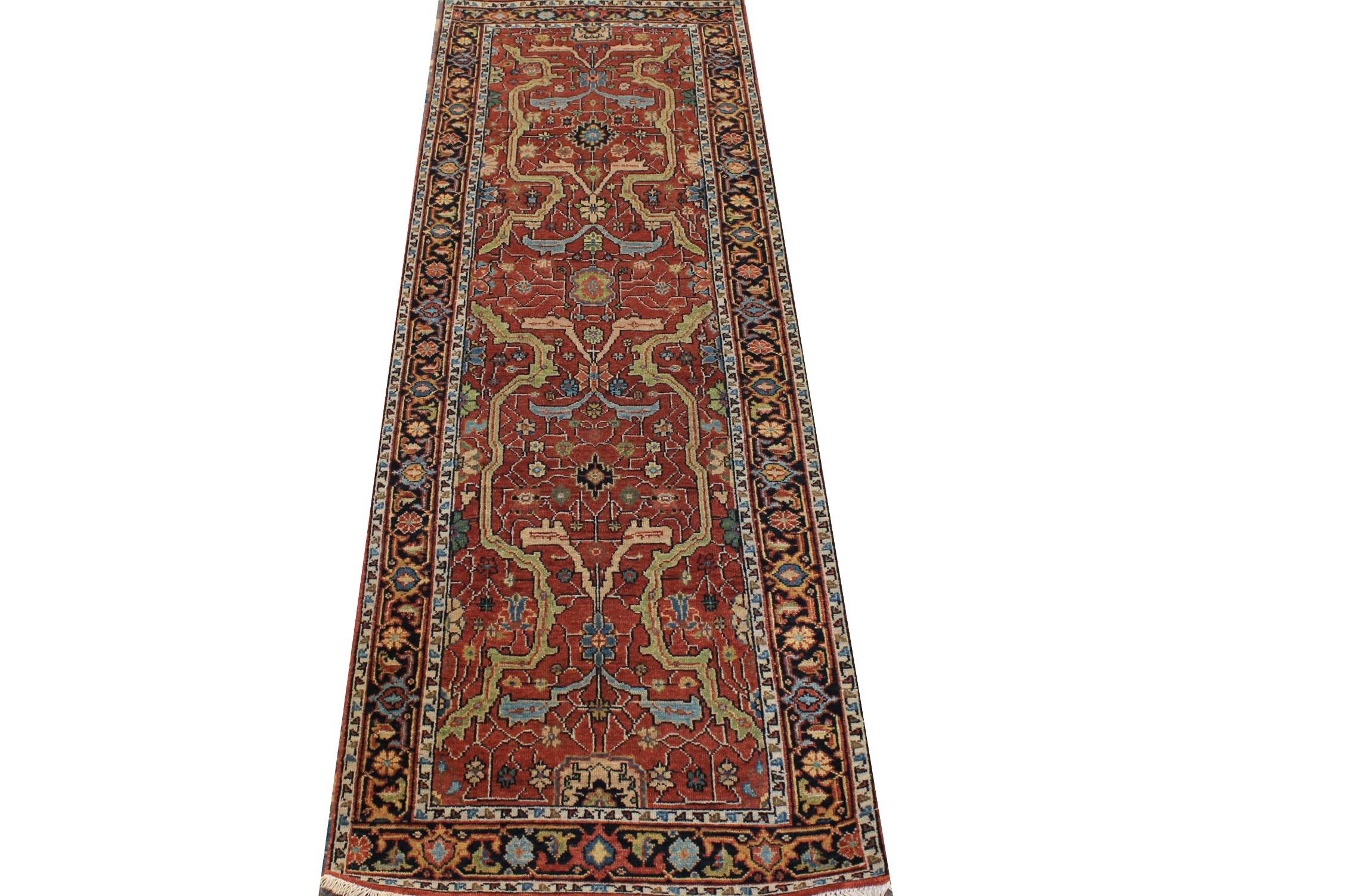 8 ft. Runner Heriz/Serapi Hand Knotted Wool Area Rug - MR026506