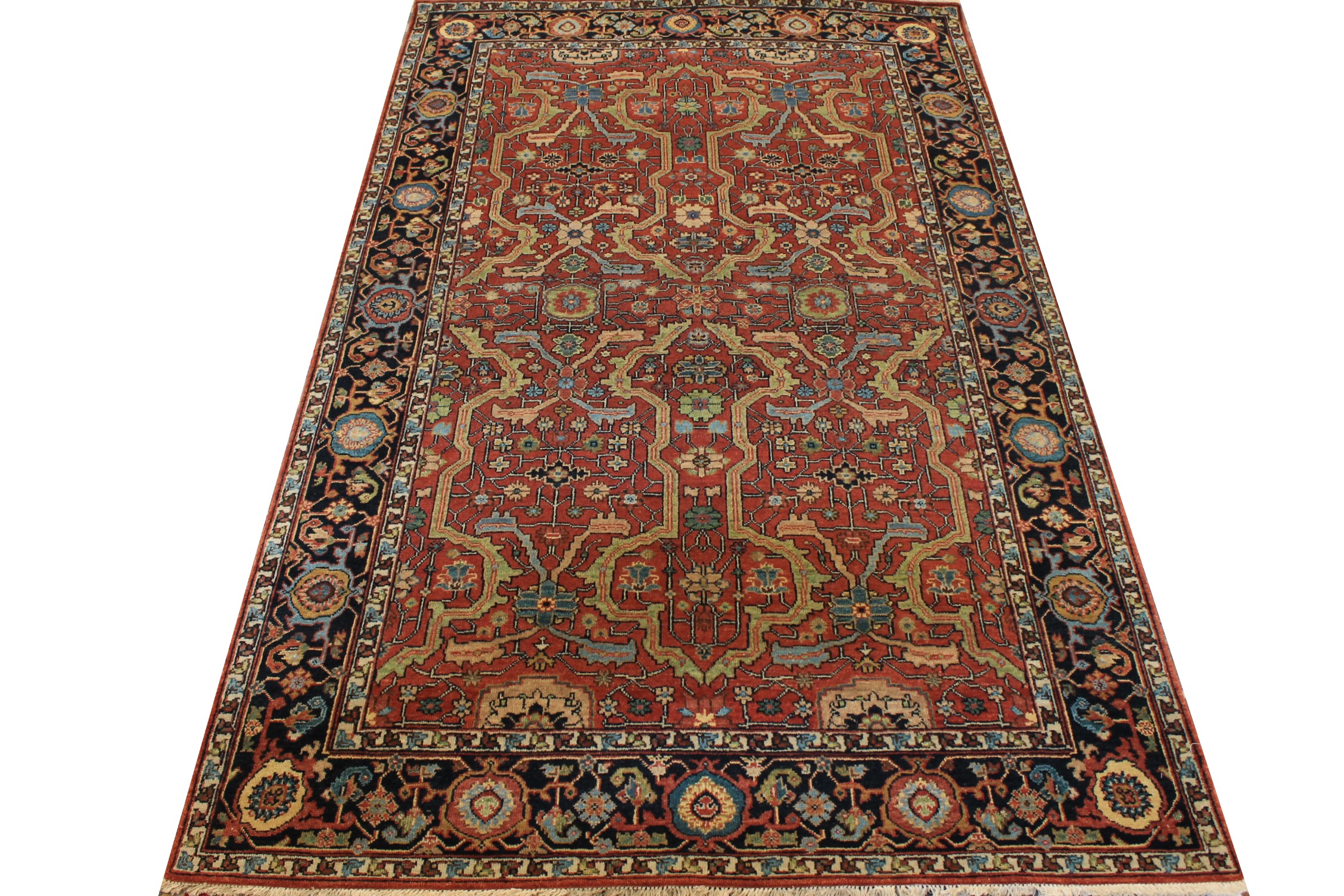 5x7/8 Heriz/Serapi Hand Knotted Wool Area Rug - MR026512