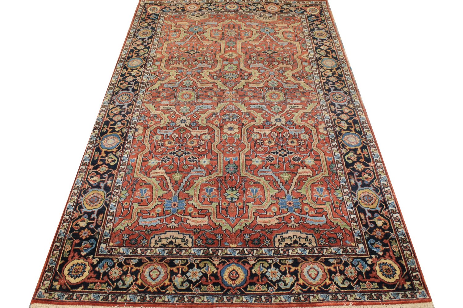 5x7/8 Heriz/Serapi Hand Knotted Wool Area Rug - MR026512