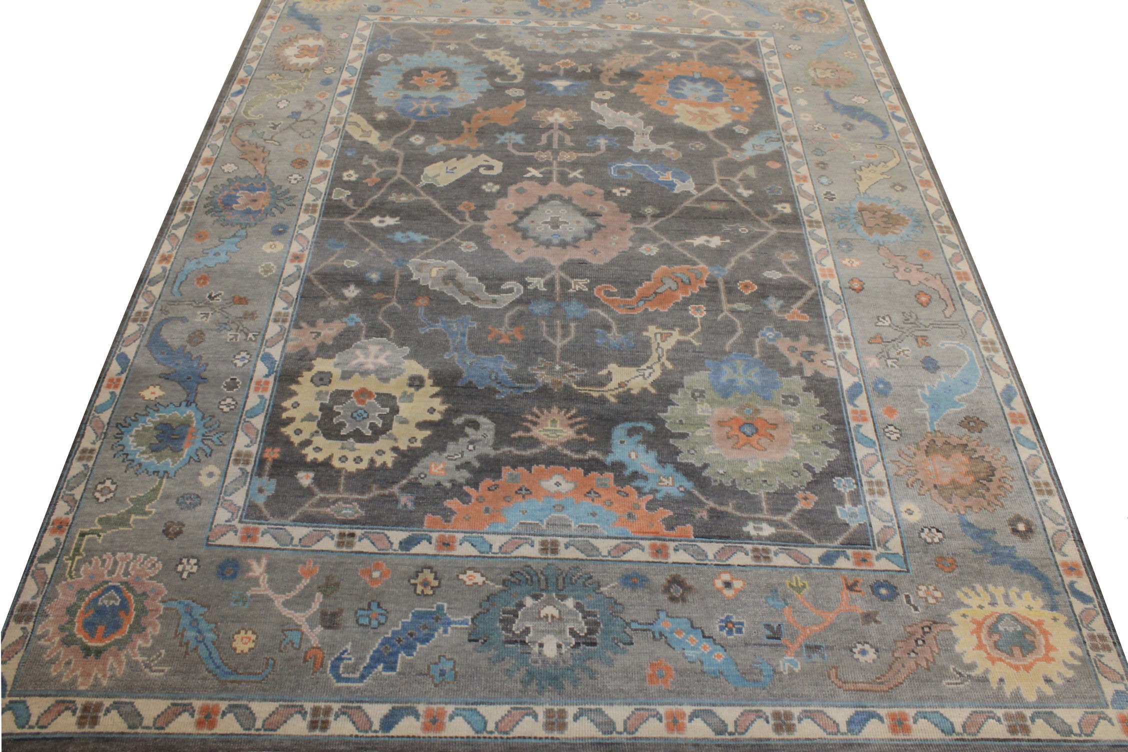 9x12 Oushak Hand Knotted Wool Area Rug - MR026524