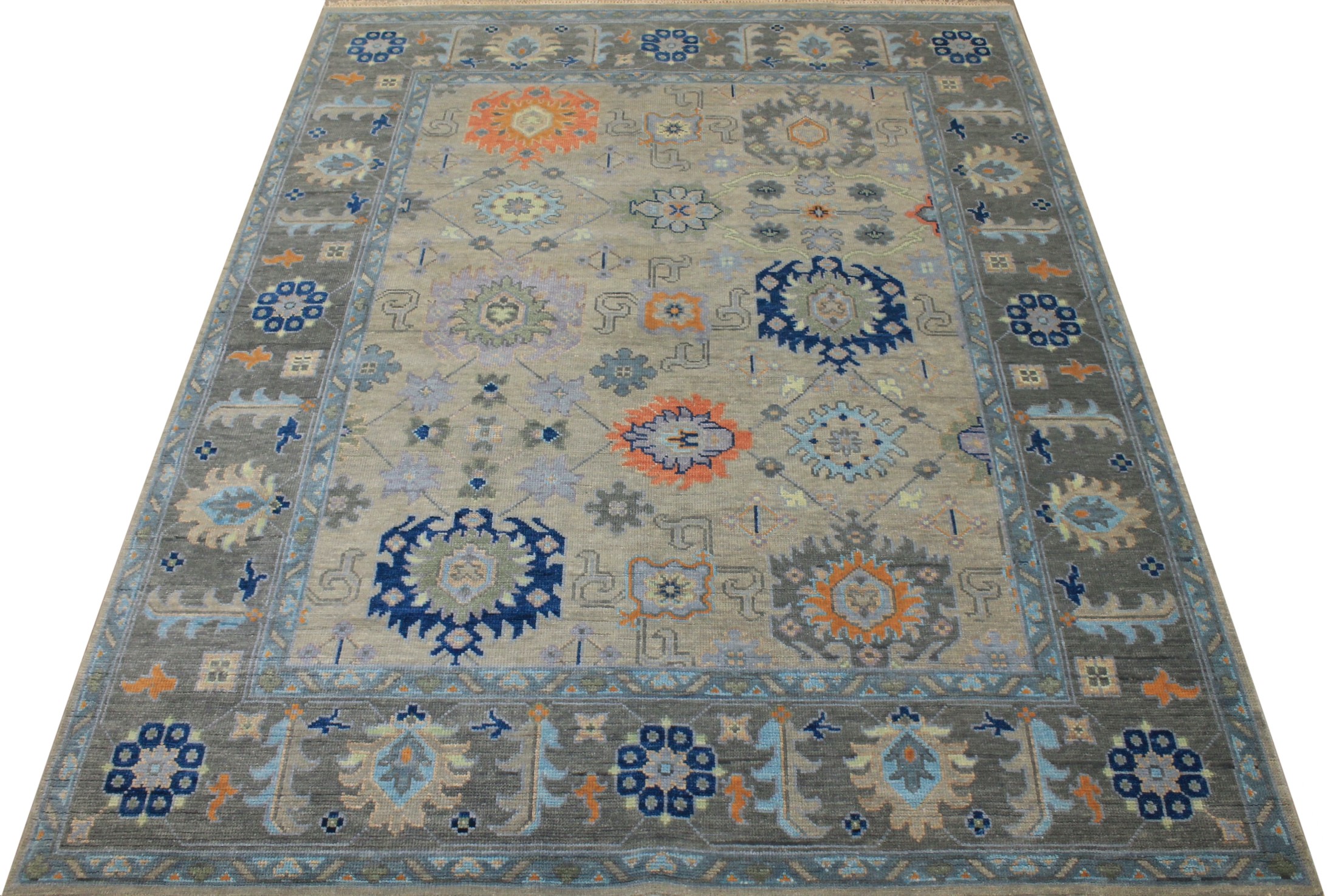 8x10 Oushak Hand Knotted Wool Area Rug - MR026528