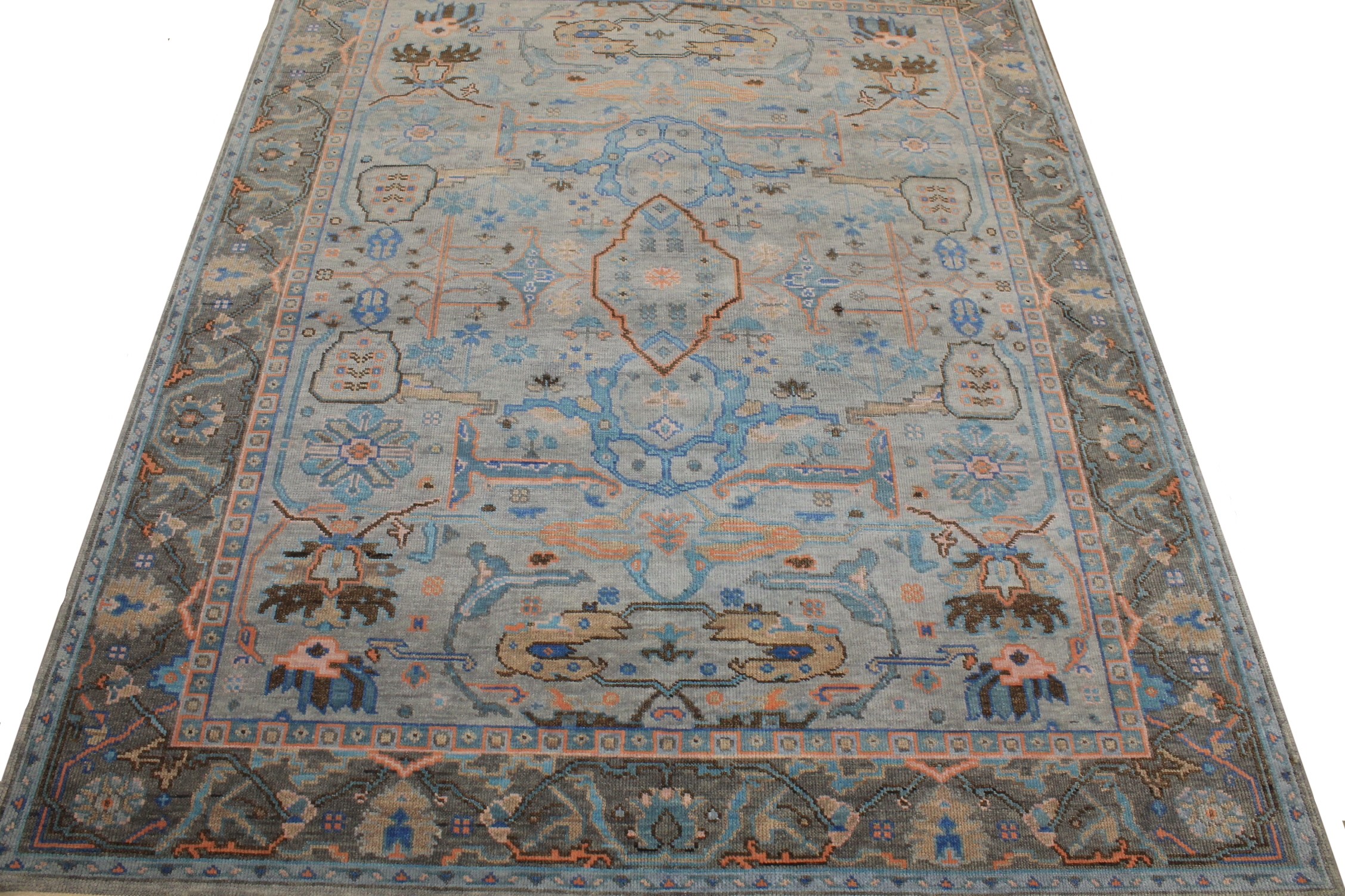 8x10 Oushak Hand Knotted Wool Area Rug - MR026532