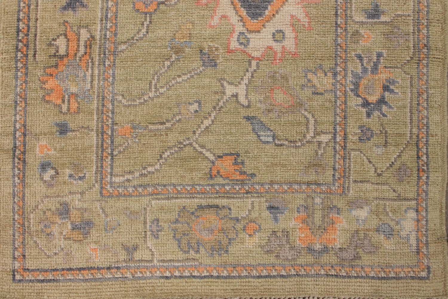 8 ft. Runner Oushak Hand Knotted Wool Area Rug - MR026555