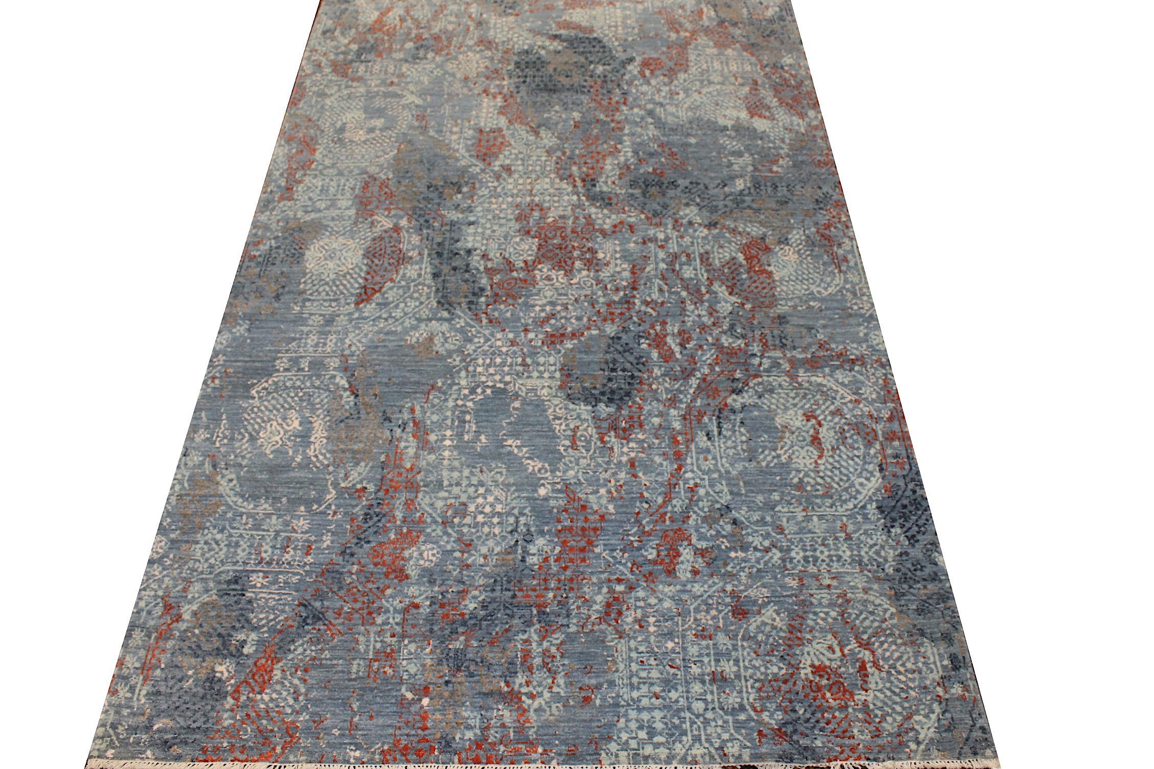 6x9 Transitional Hand Knotted  Area Rug - MR026600