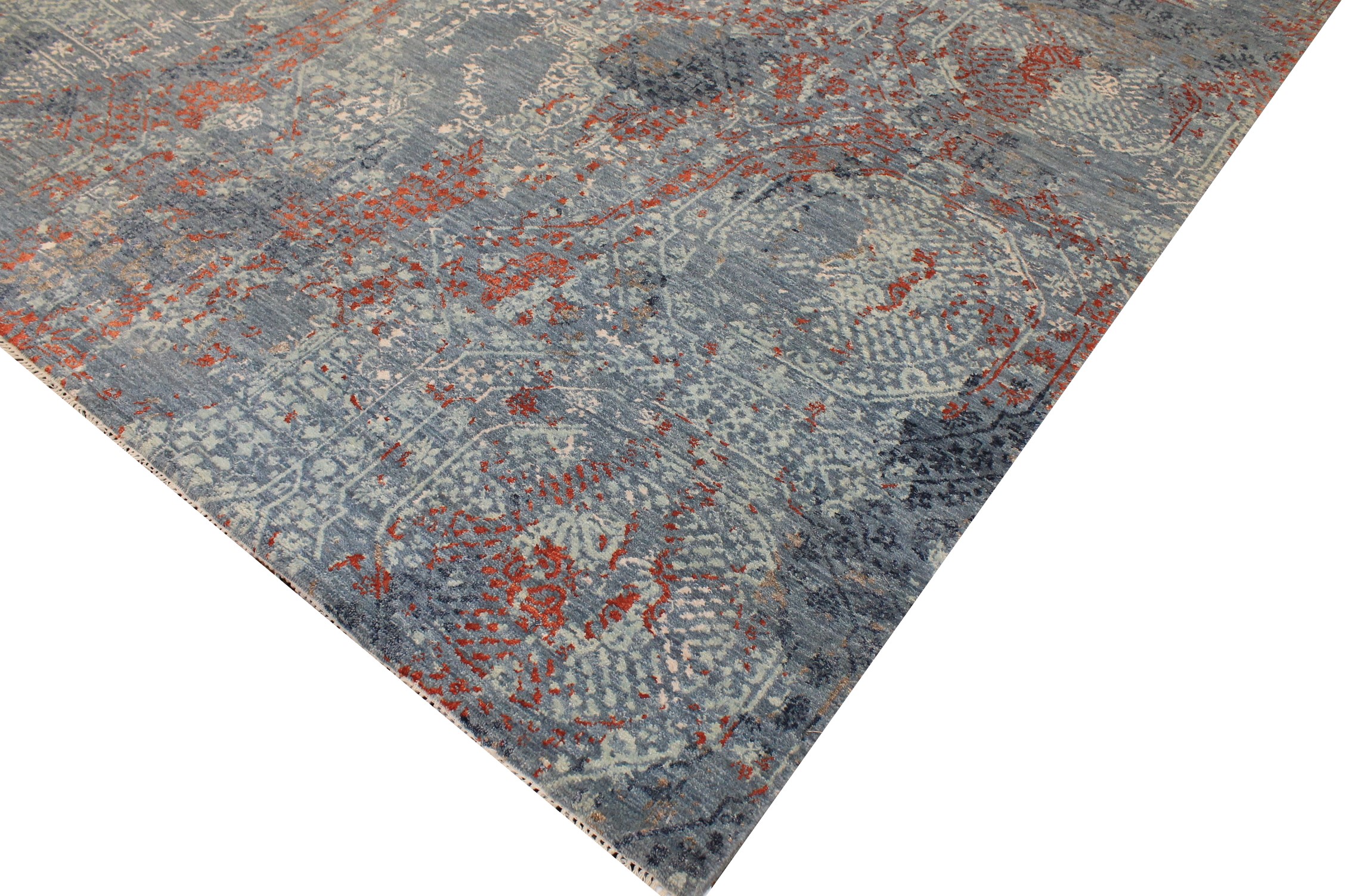 6x9 Transitional Hand Knotted  Area Rug - MR026600