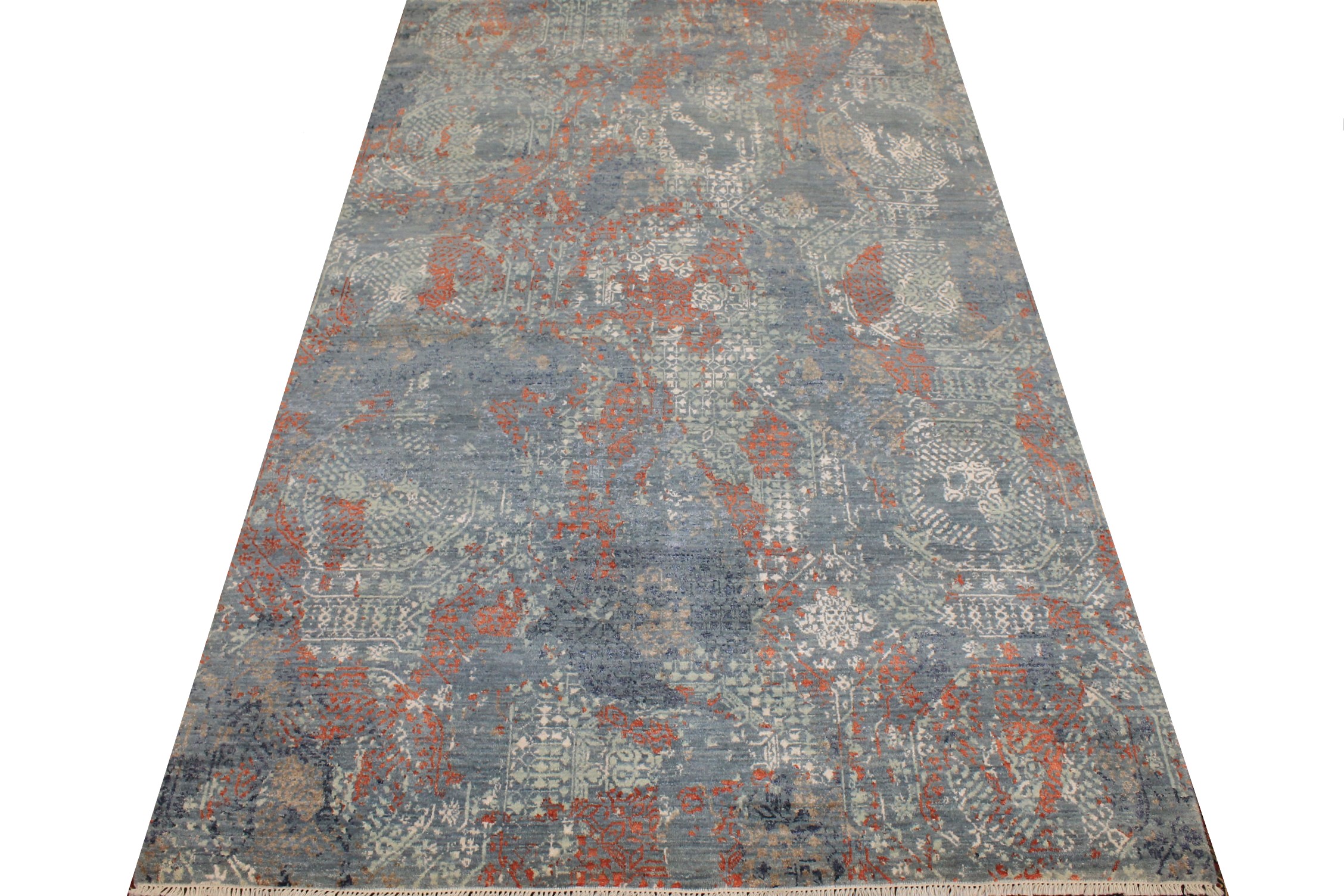 6x9 Transitional Hand Knotted  Area Rug - MR026600