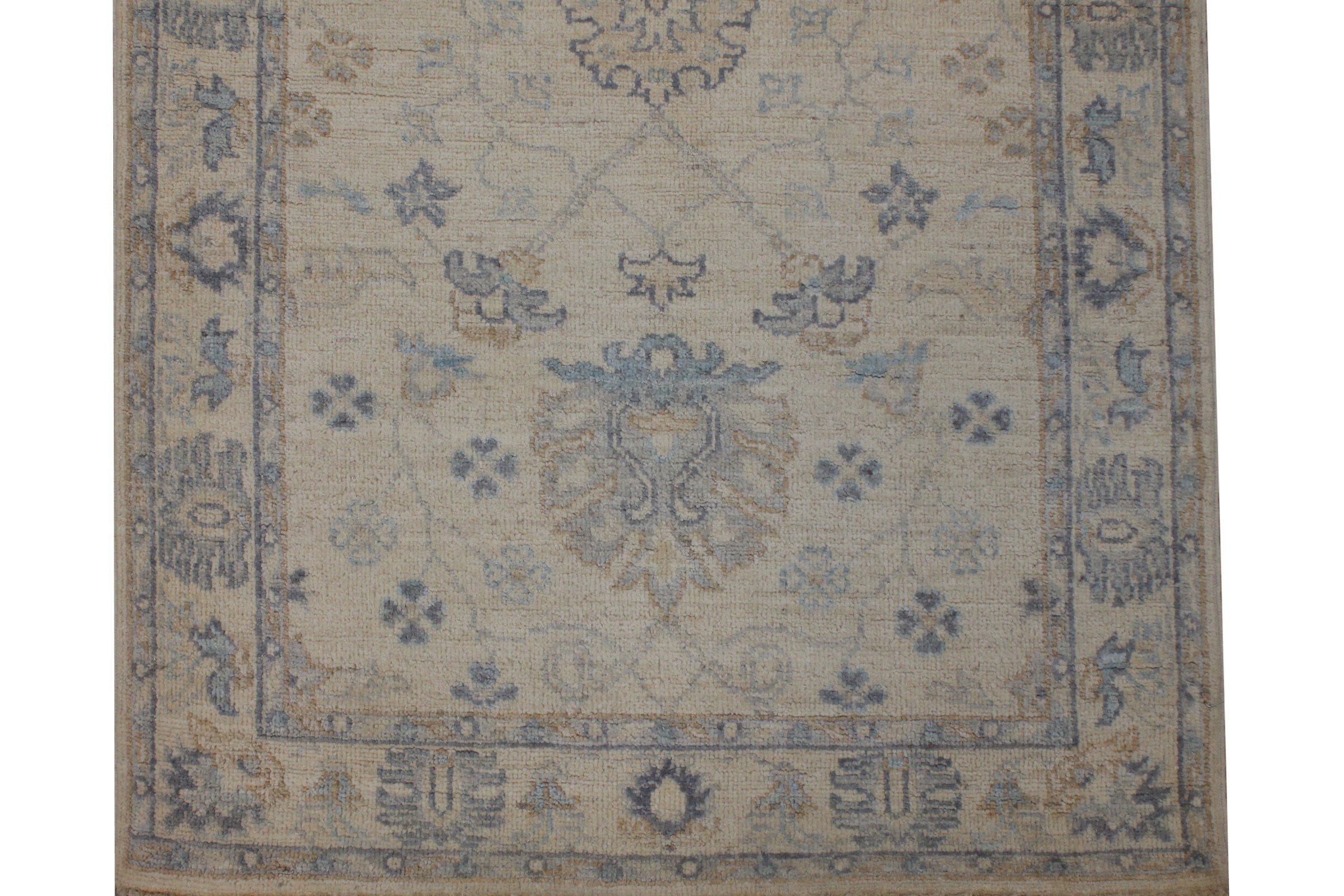 12 ft. Runner Peshawar Hand Knotted  Area Rug - MR026695