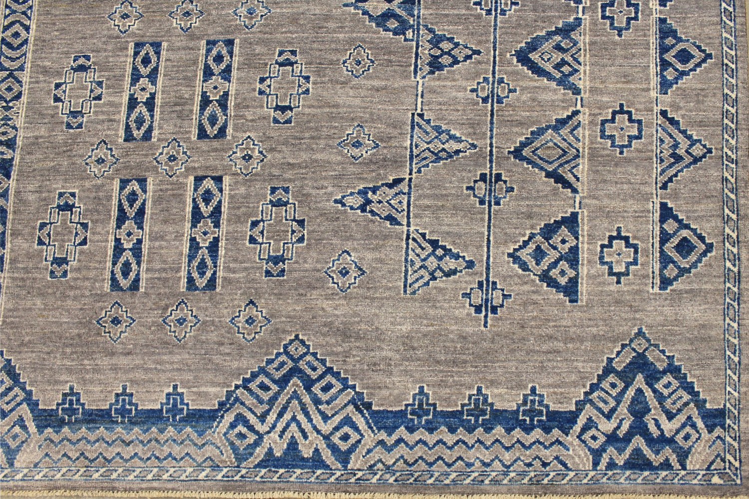 9x12 Tribal Hand Knotted Wool Area Rug - MR026720