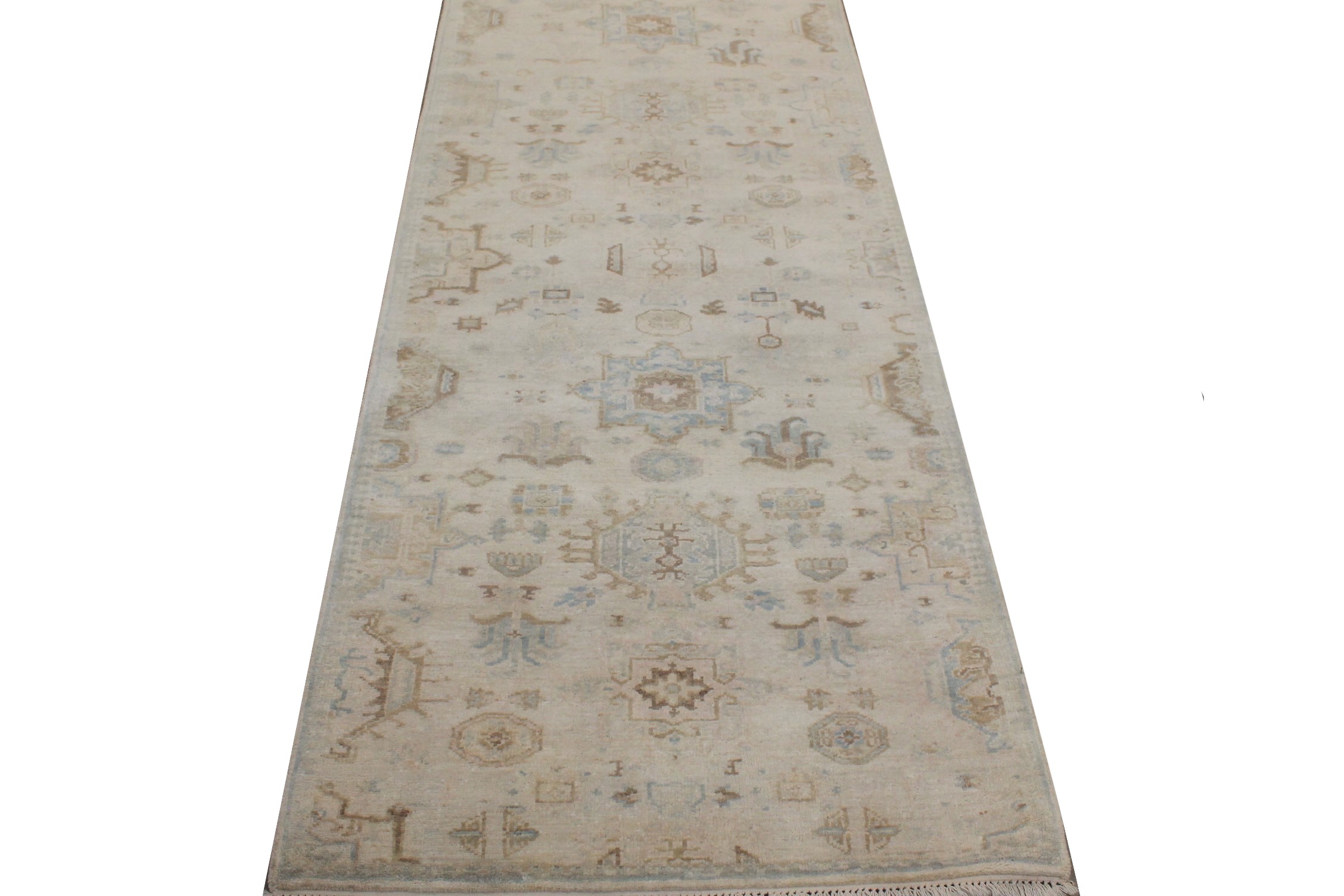 10 ft. Runner Oushak Hand Knotted  Area Rug - MR026770