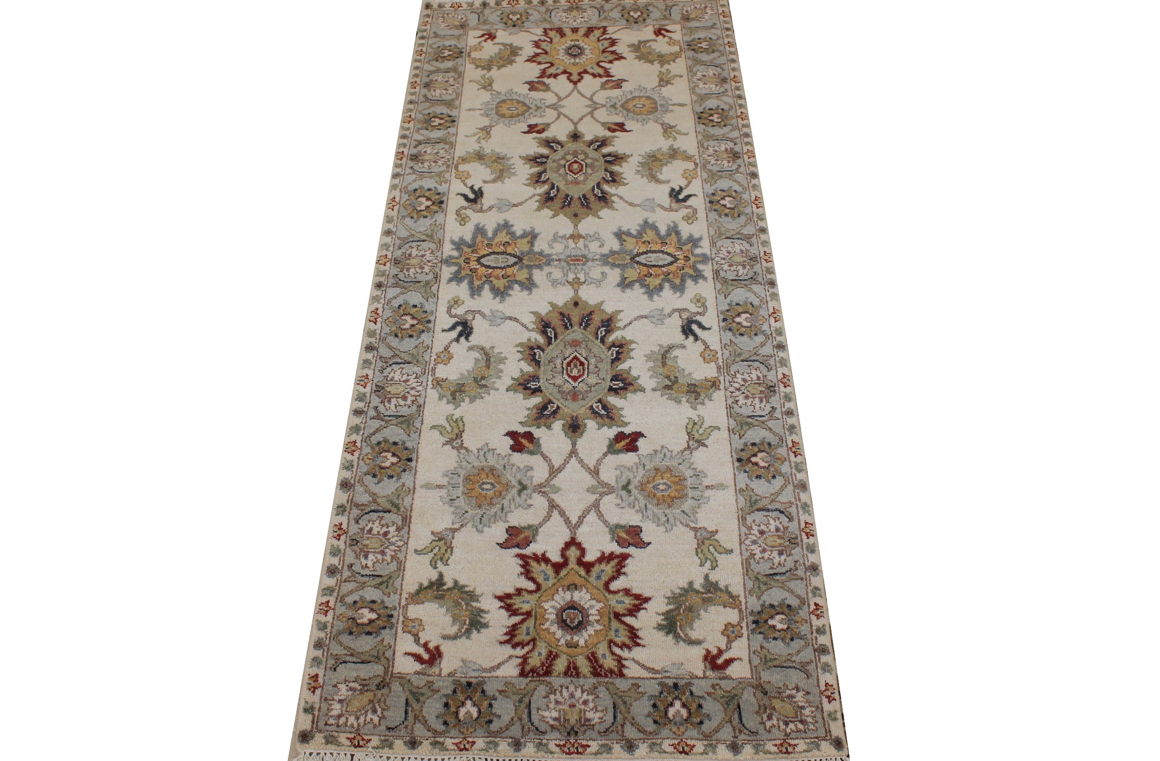 6 ft. Runner Traditional Hand Knotted Wool Area Rug - MR026822