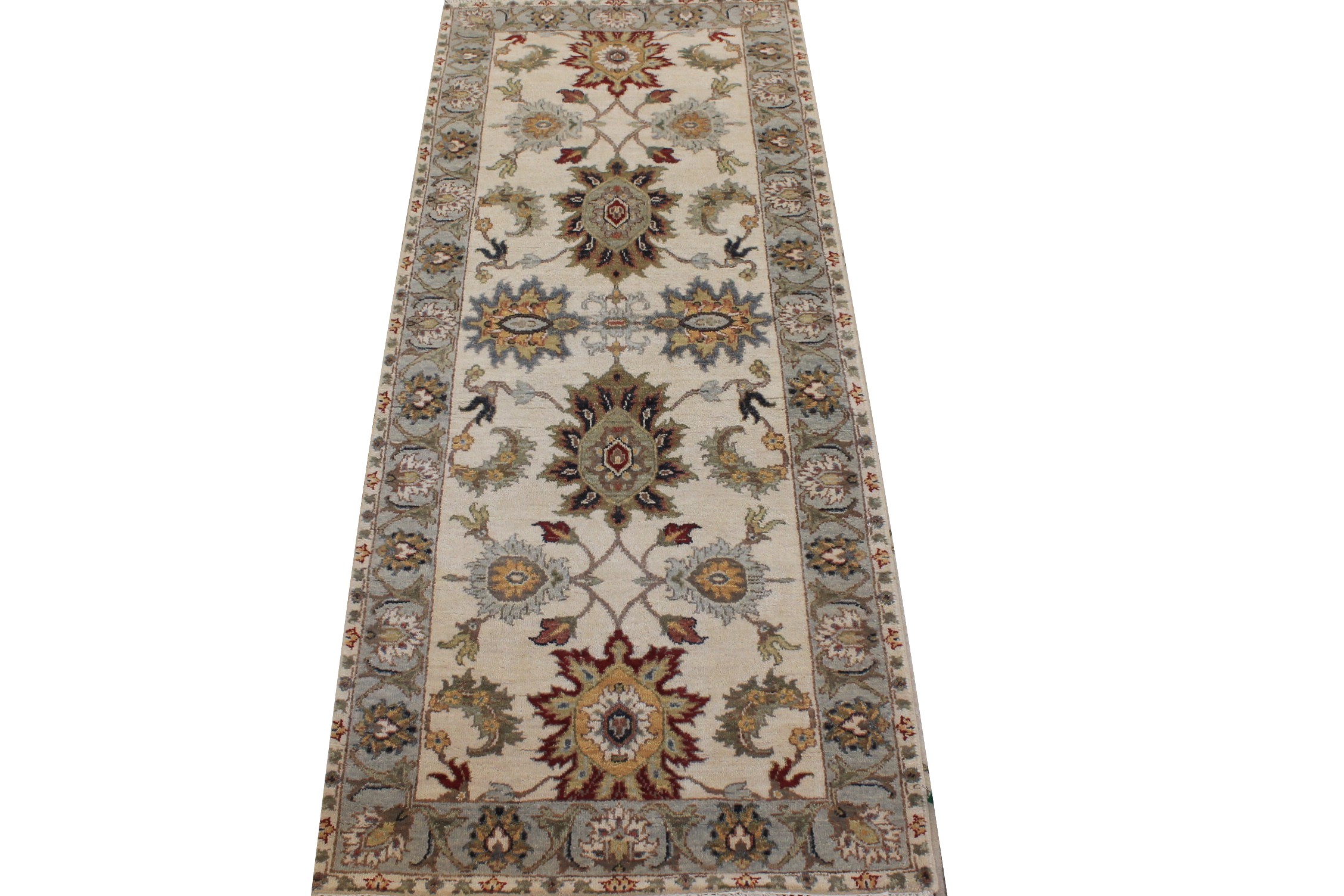 6 ft. Runner Traditional Hand Knotted Wool Area Rug - MR026823