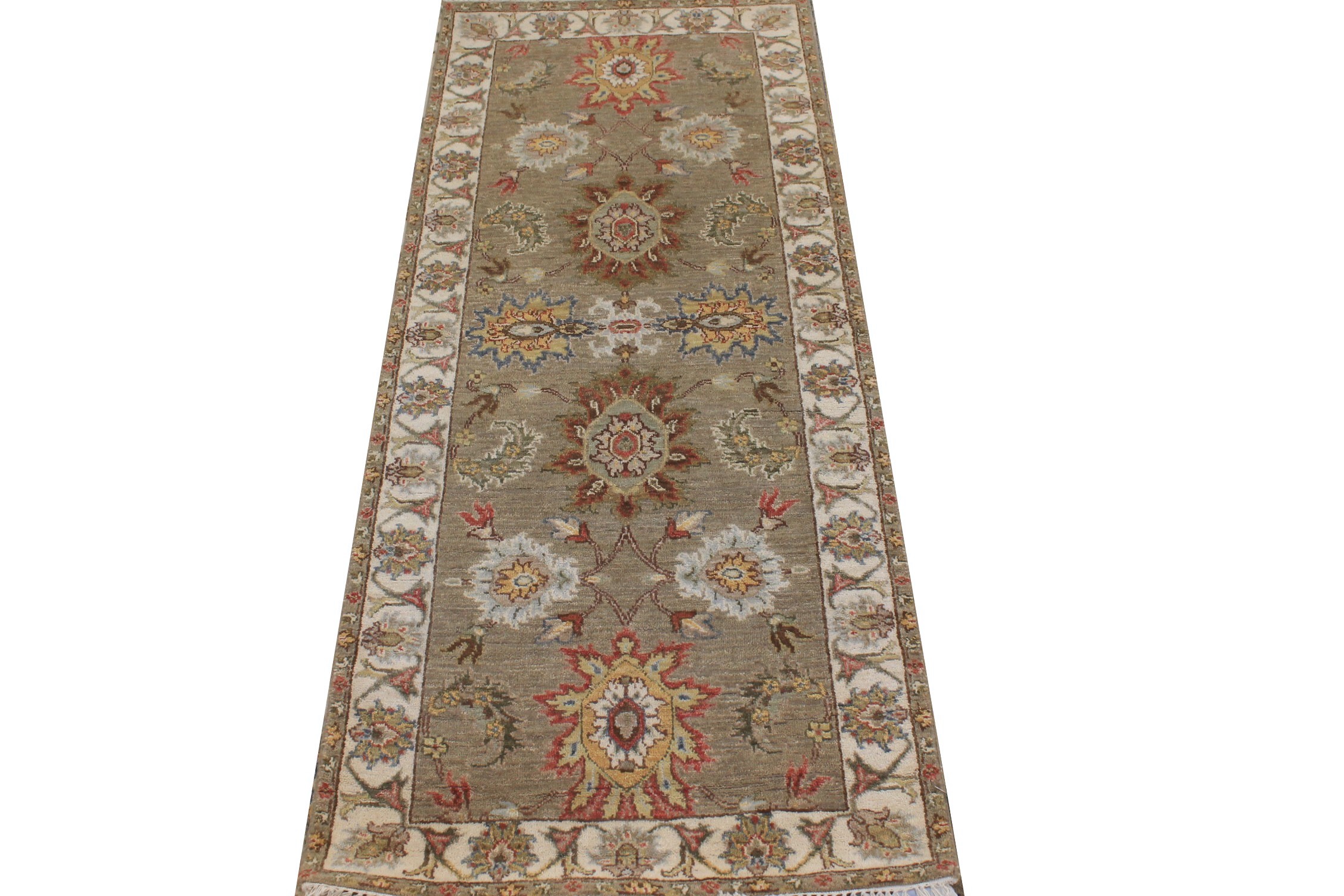 6 ft. Runner Traditional Hand Knotted Wool Area Rug - MR026824