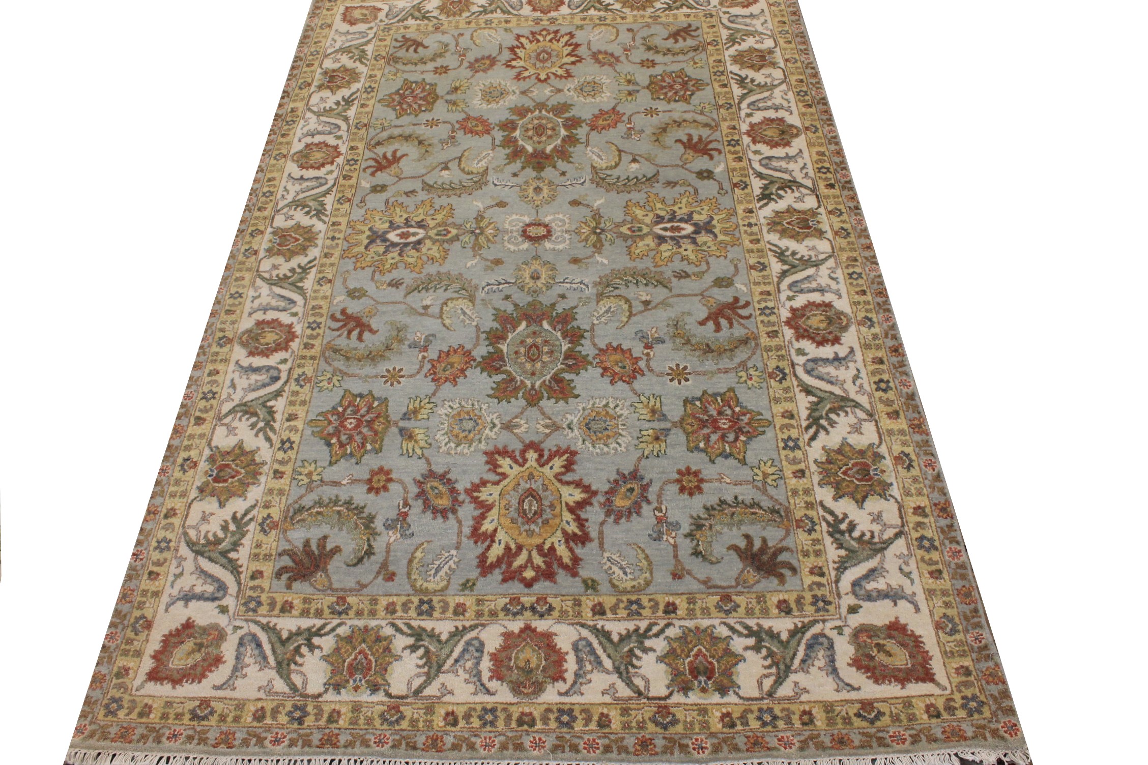 5x7/8 Traditional Hand Knotted Wool Area Rug - MR026831