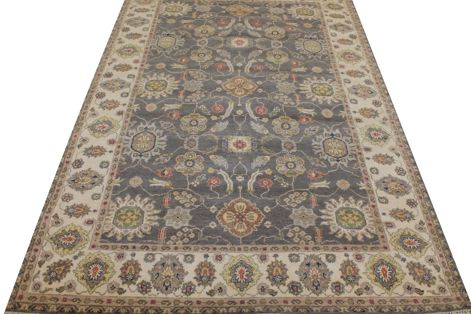 6x9 Traditional Hand Knotted Wool Area Rug - MR026835