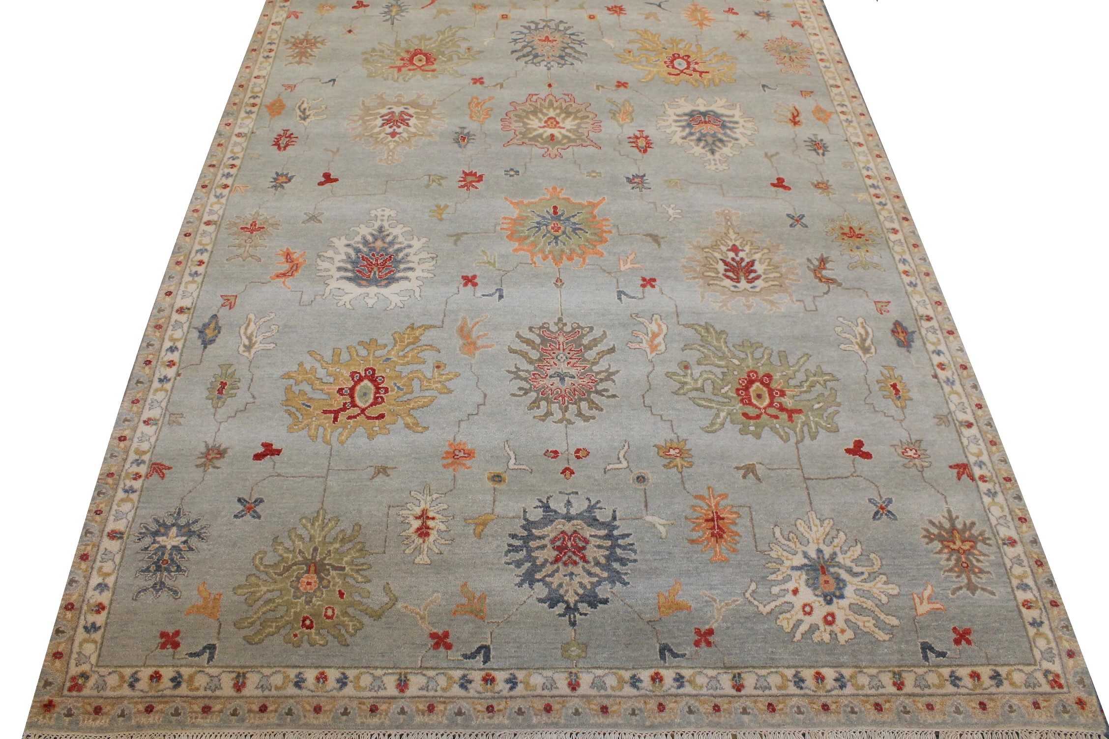 6x9 Traditional Hand Knotted Wool Area Rug - MR026836