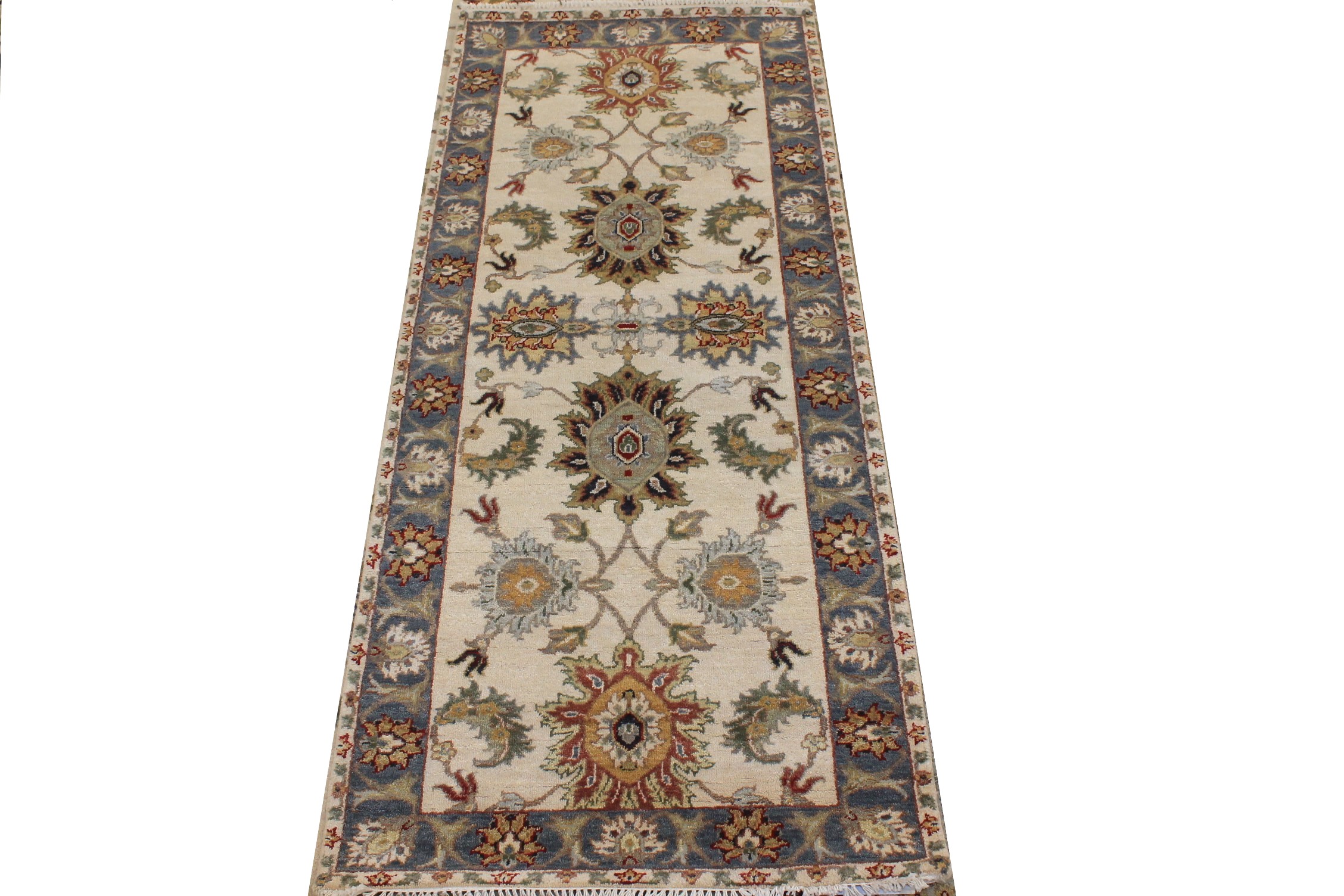 6 ft. Runner Traditional Hand Knotted Wool Area Rug - MR026837