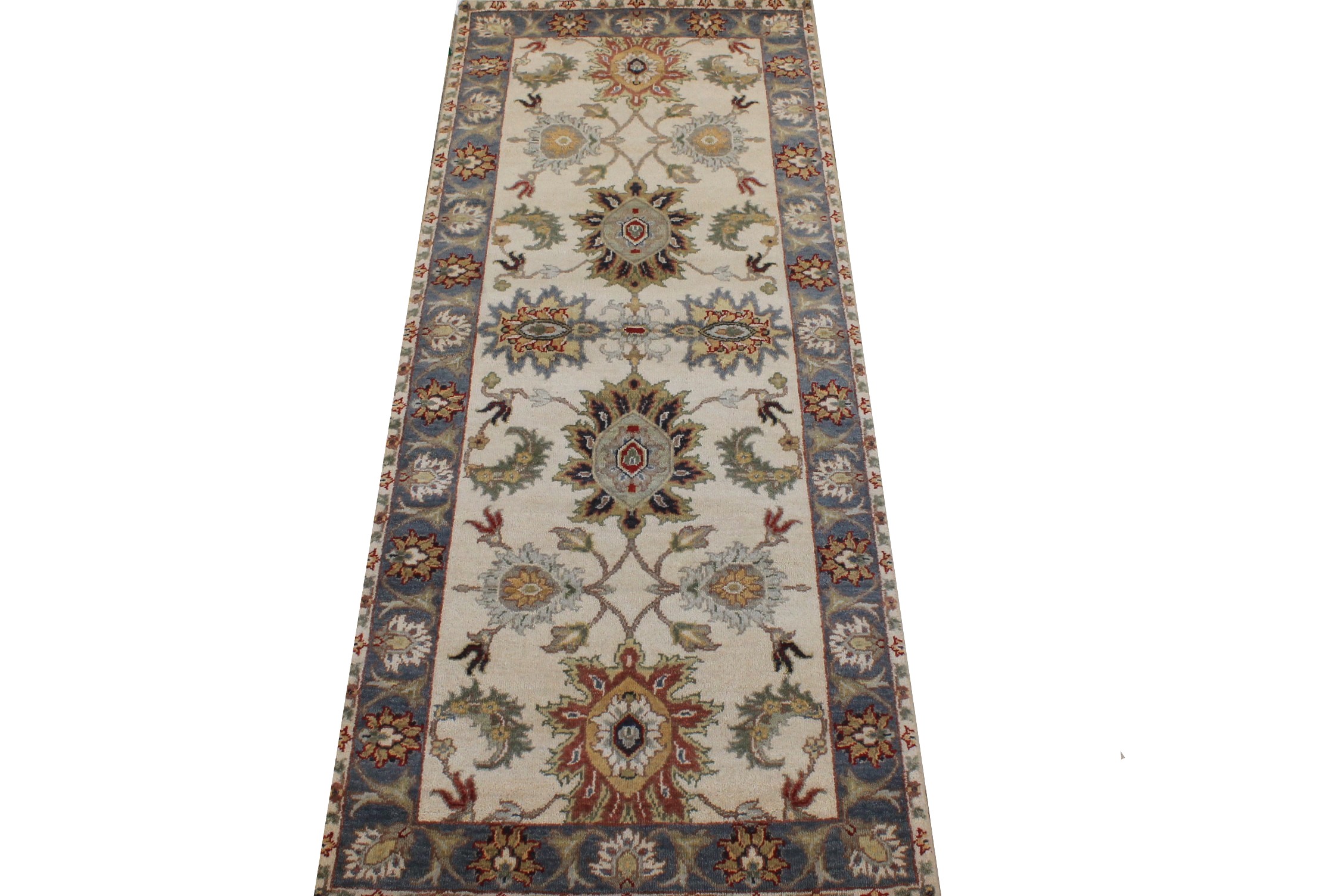 6 ft. Runner Traditional Hand Knotted Wool Area Rug - MR026837