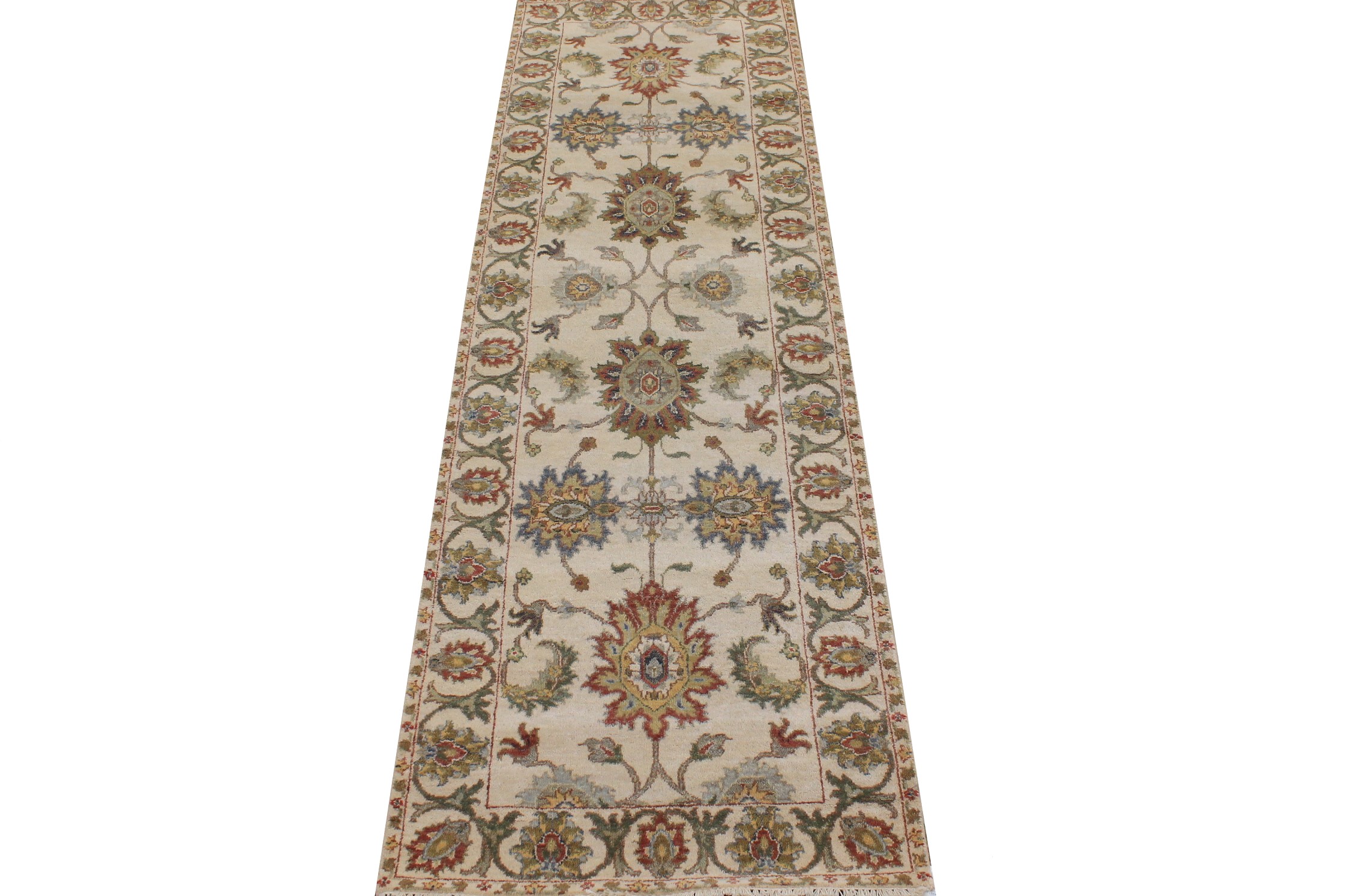 8 ft. Runner Traditional Hand Knotted Wool Area Rug - MR026845