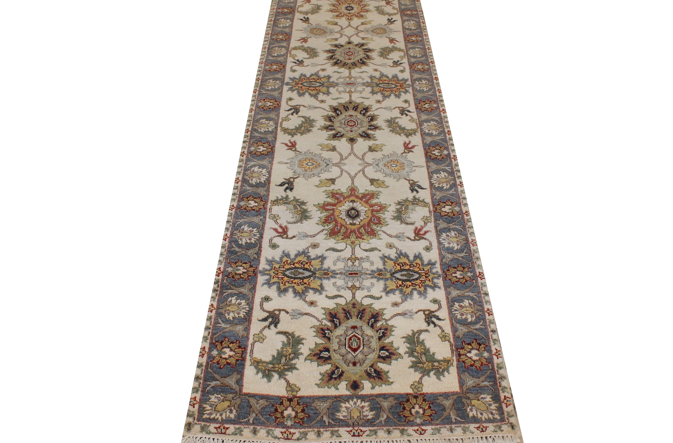 10 ft. Runner Traditional Hand Knotted Wool Area Rug - MR026855