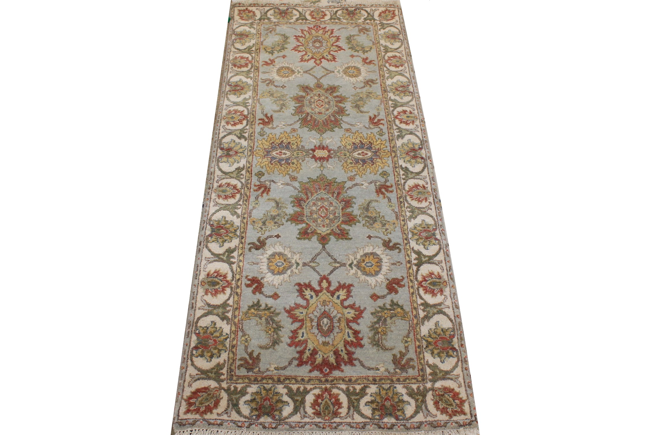 6 ft. Runner Traditional Hand Knotted Wool Area Rug - MR026857