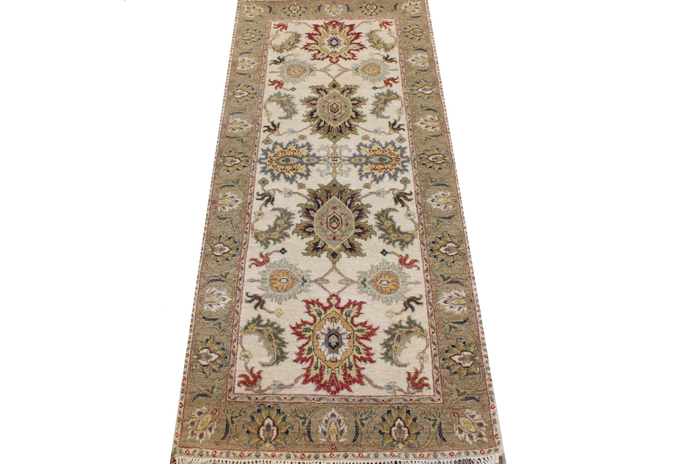 6 ft. Runner Traditional Hand Knotted Wool Area Rug - MR026858