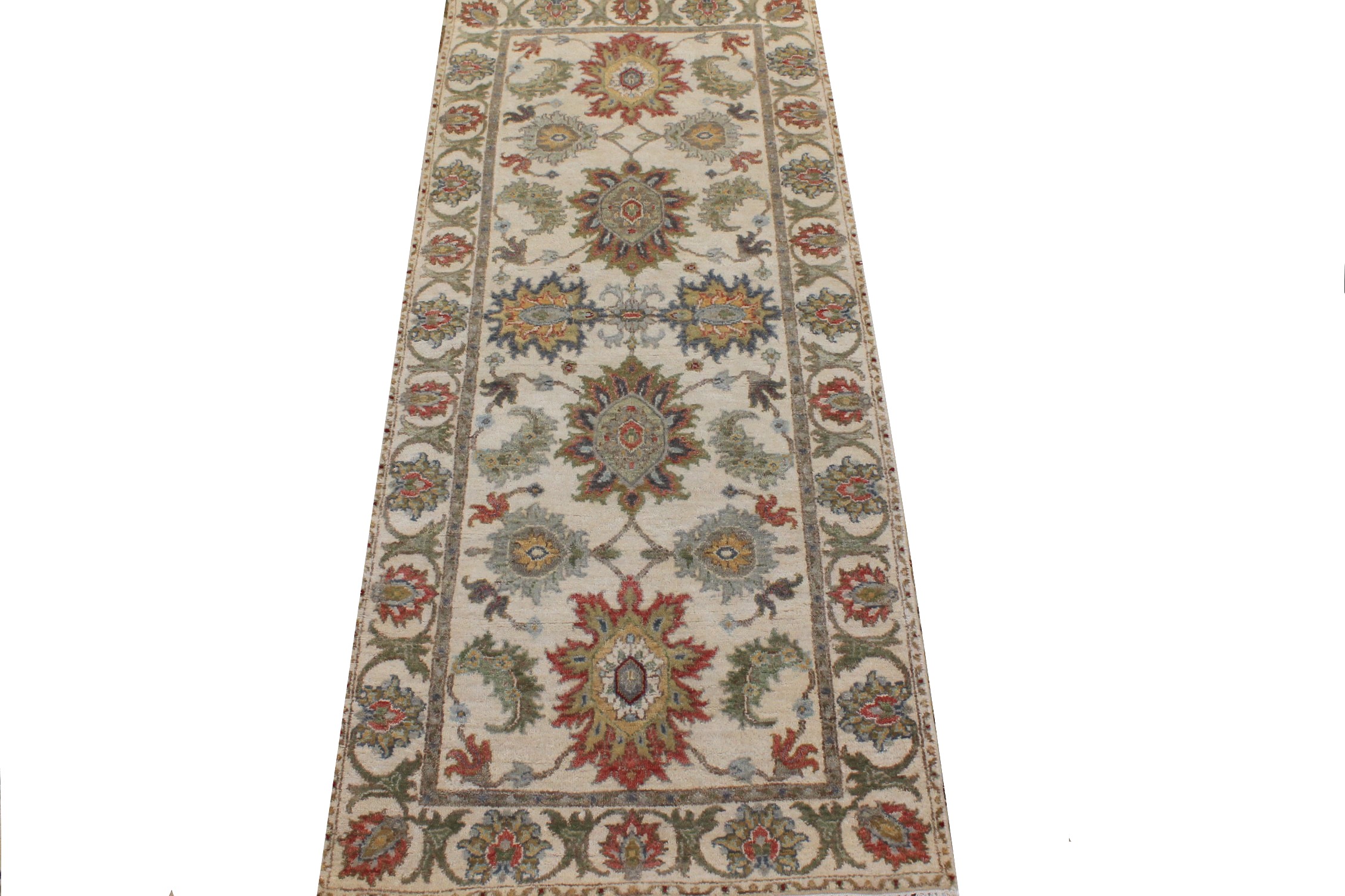 6 ft. Runner Traditional Hand Knotted Wool Area Rug - MR026861