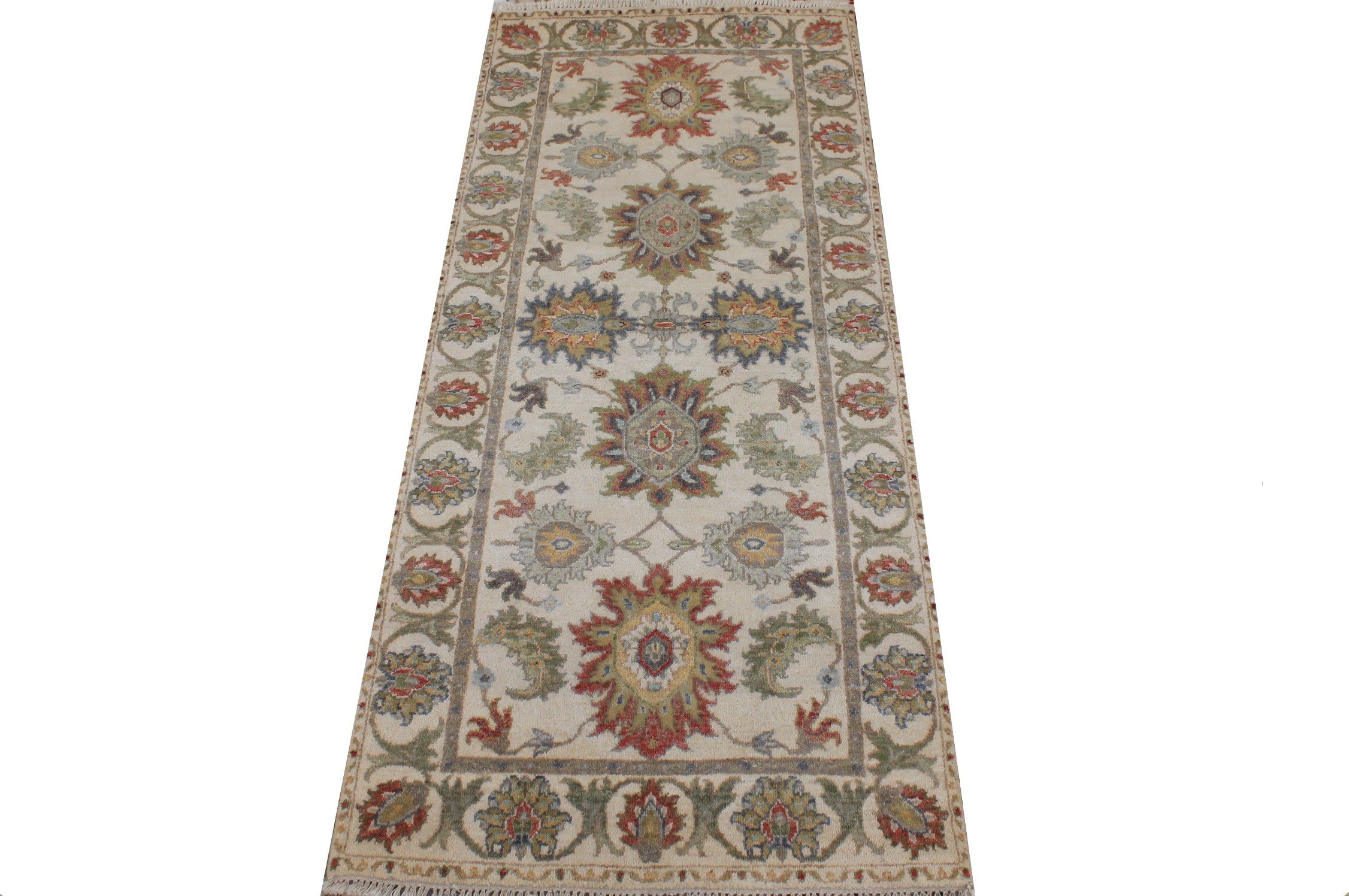 6 ft. Runner Traditional Hand Knotted Wool Area Rug - MR026861
