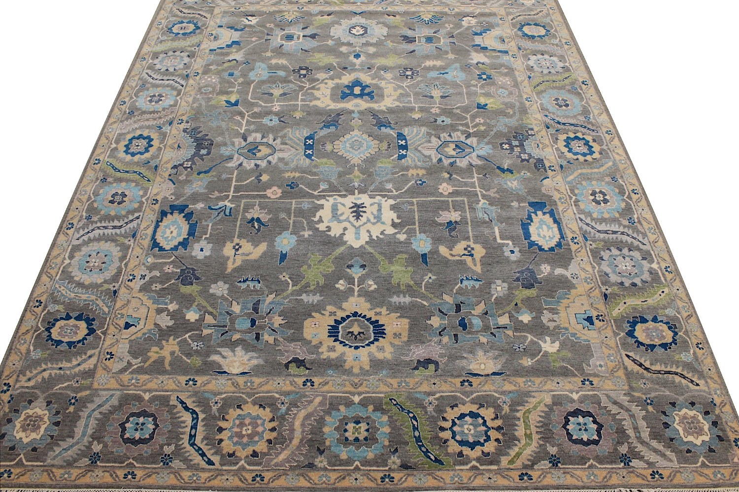 9x12 Traditional Hand Knotted Wool Area Rug - MR026882