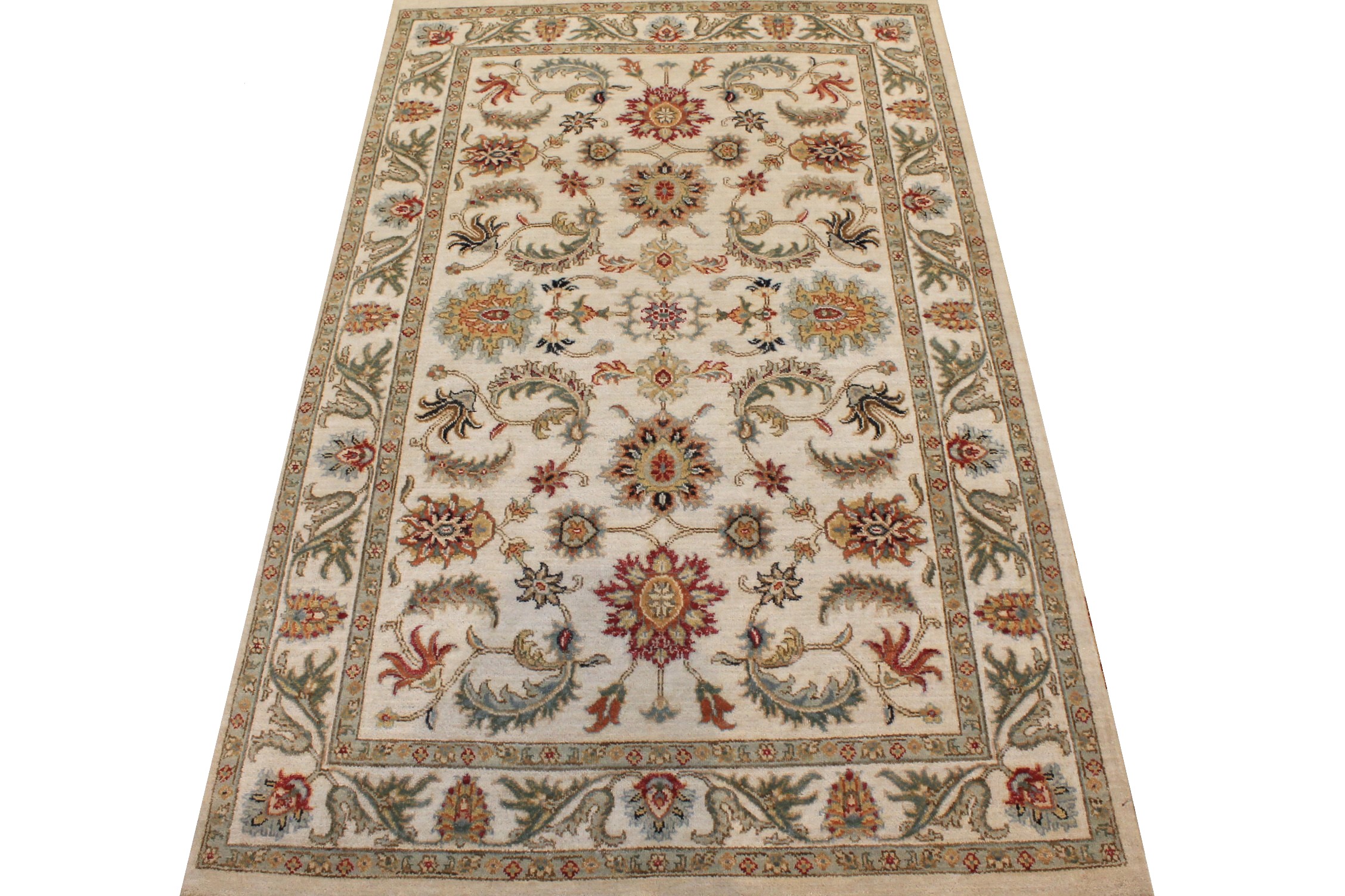4x6 Traditional Hand Knotted Wool Area Rug - MR026902