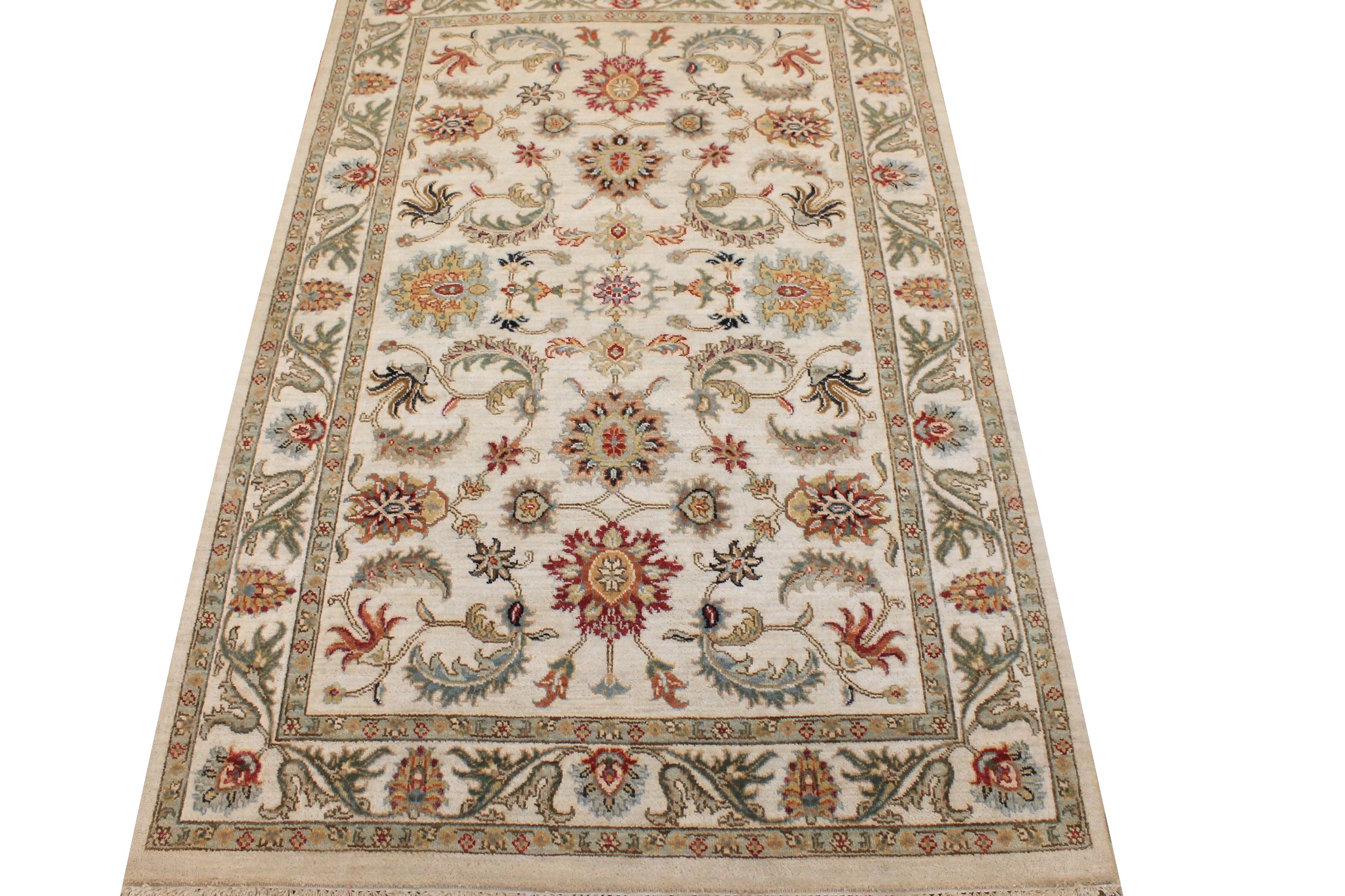 4x6 Traditional Hand Knotted Wool Area Rug - MR026902
