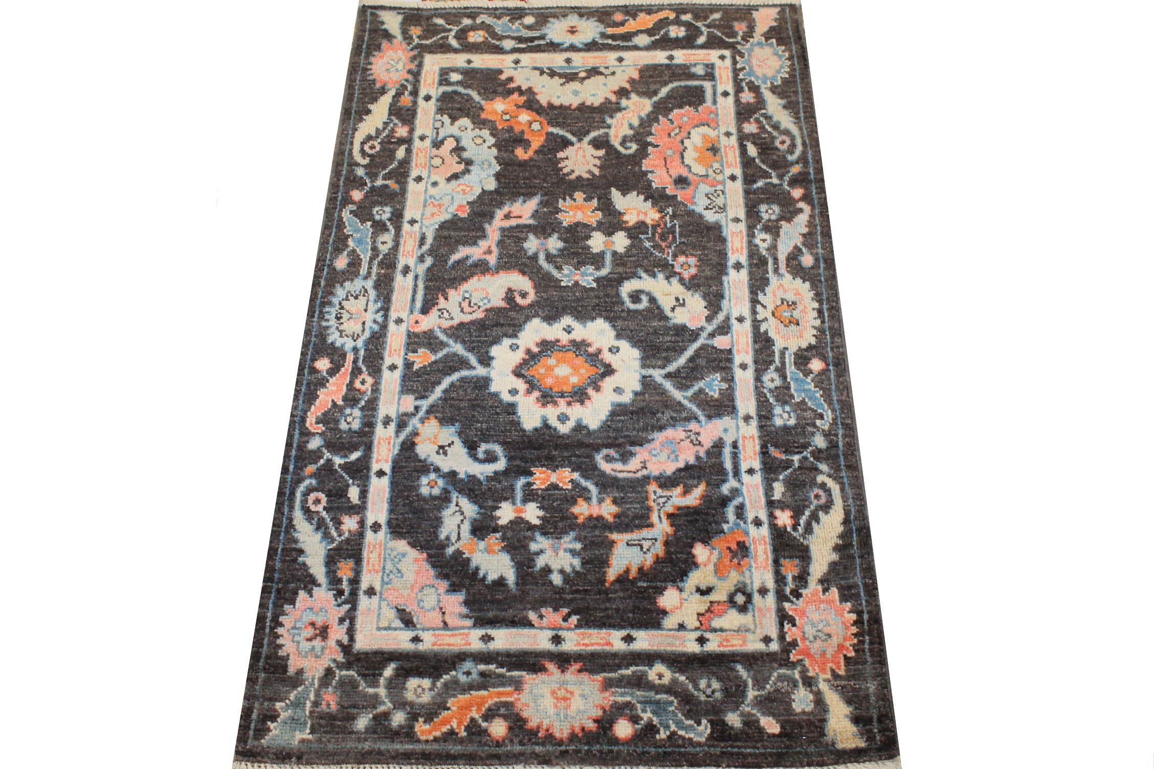 3x5 Oushak Hand Knotted Wool Area Rug - MR026927