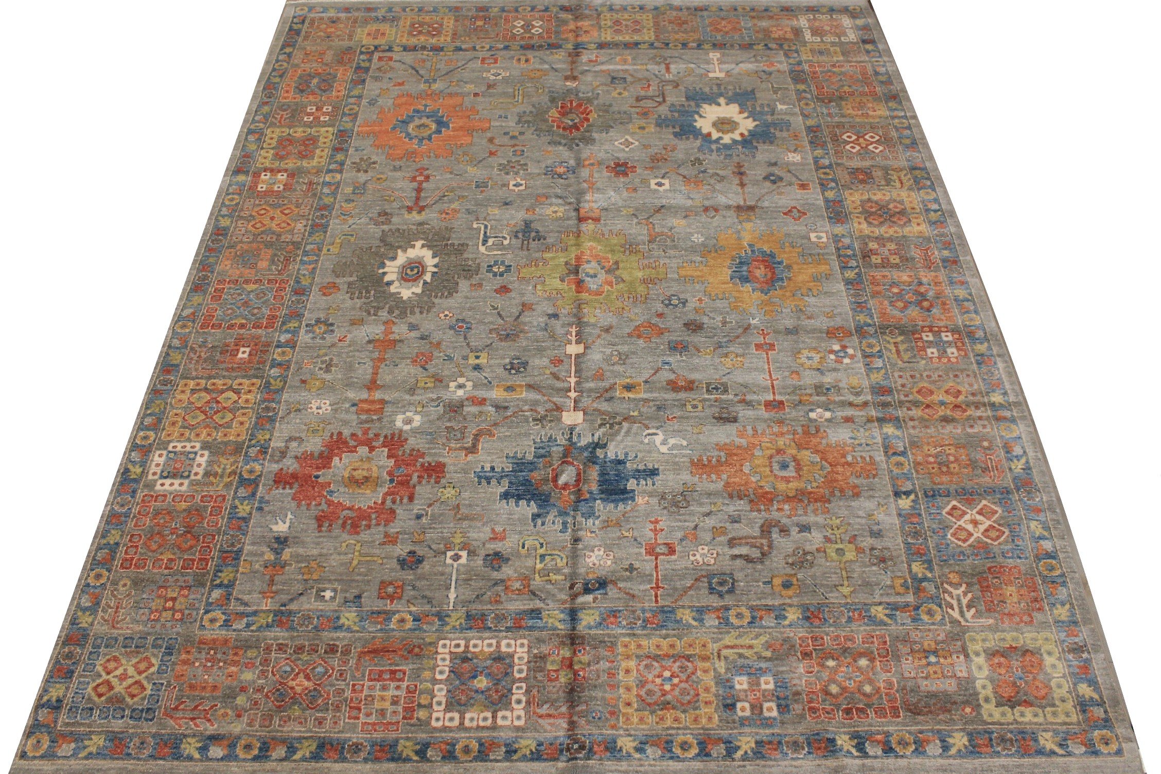 9x12 Peshawar Hand Knotted Wool Area Rug - MR026932