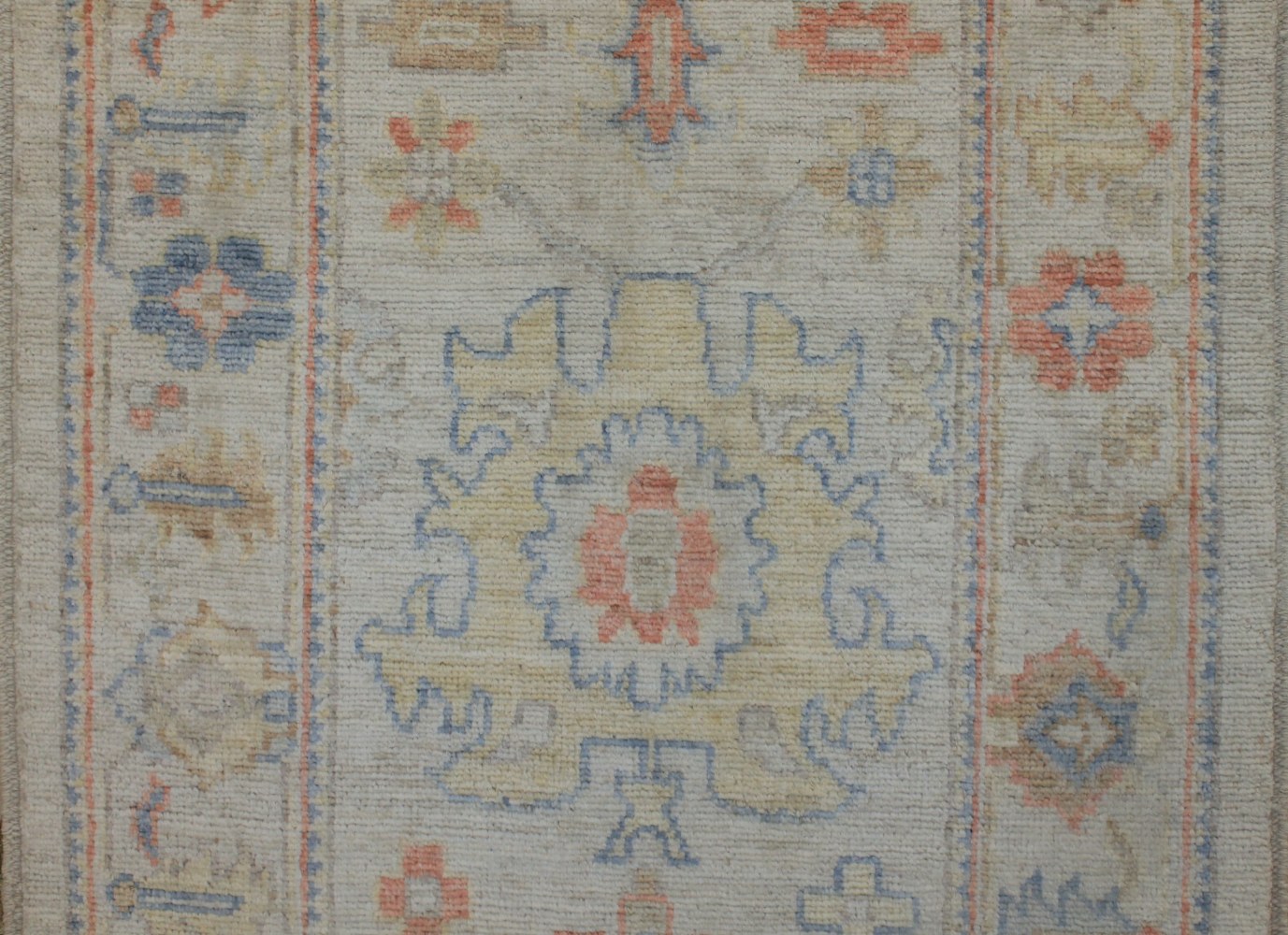 10 ft. Runner Oushak Hand Knotted Wool Area Rug - MR026970