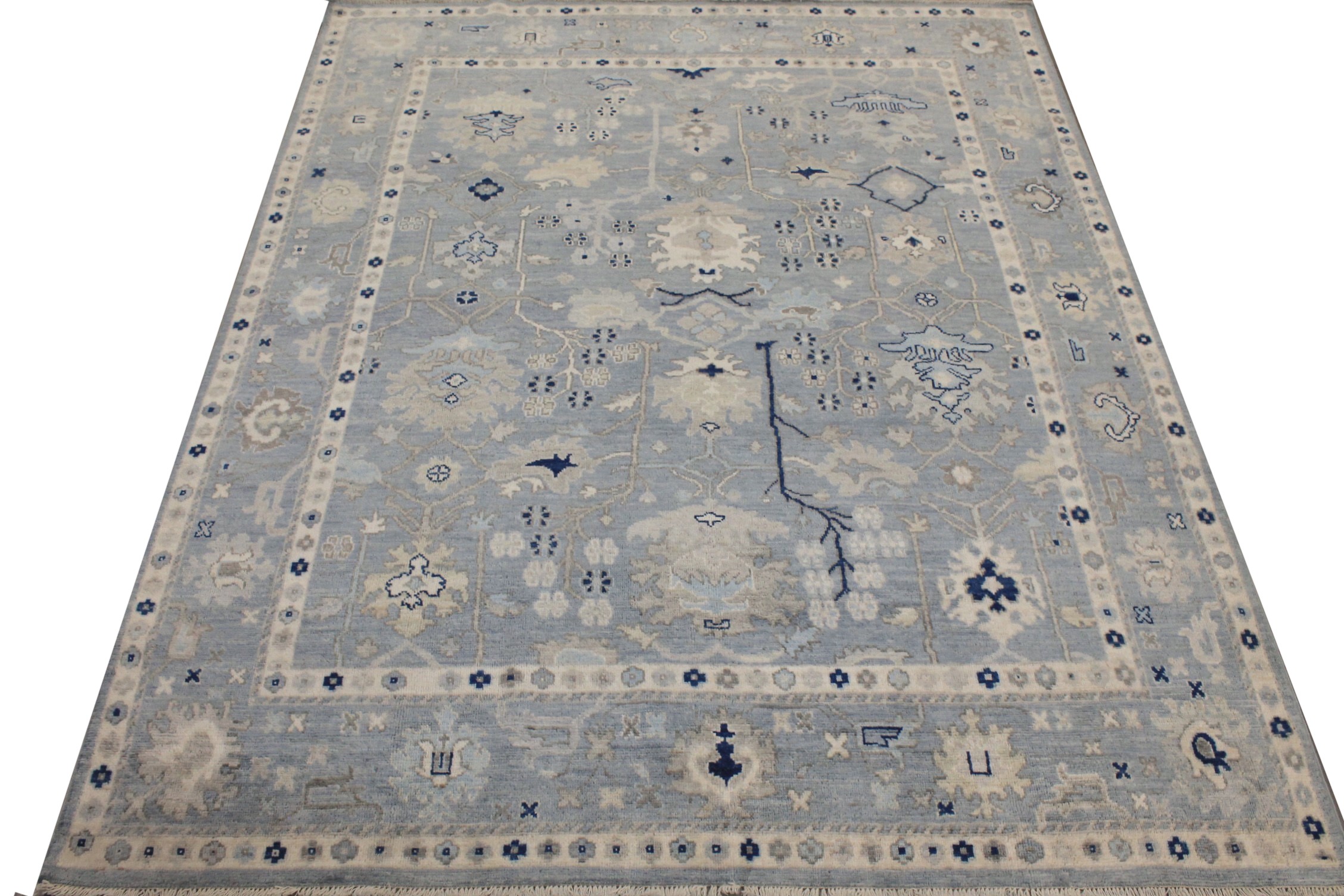 8x10 Oushak Hand Knotted Wool Area Rug - MR026995