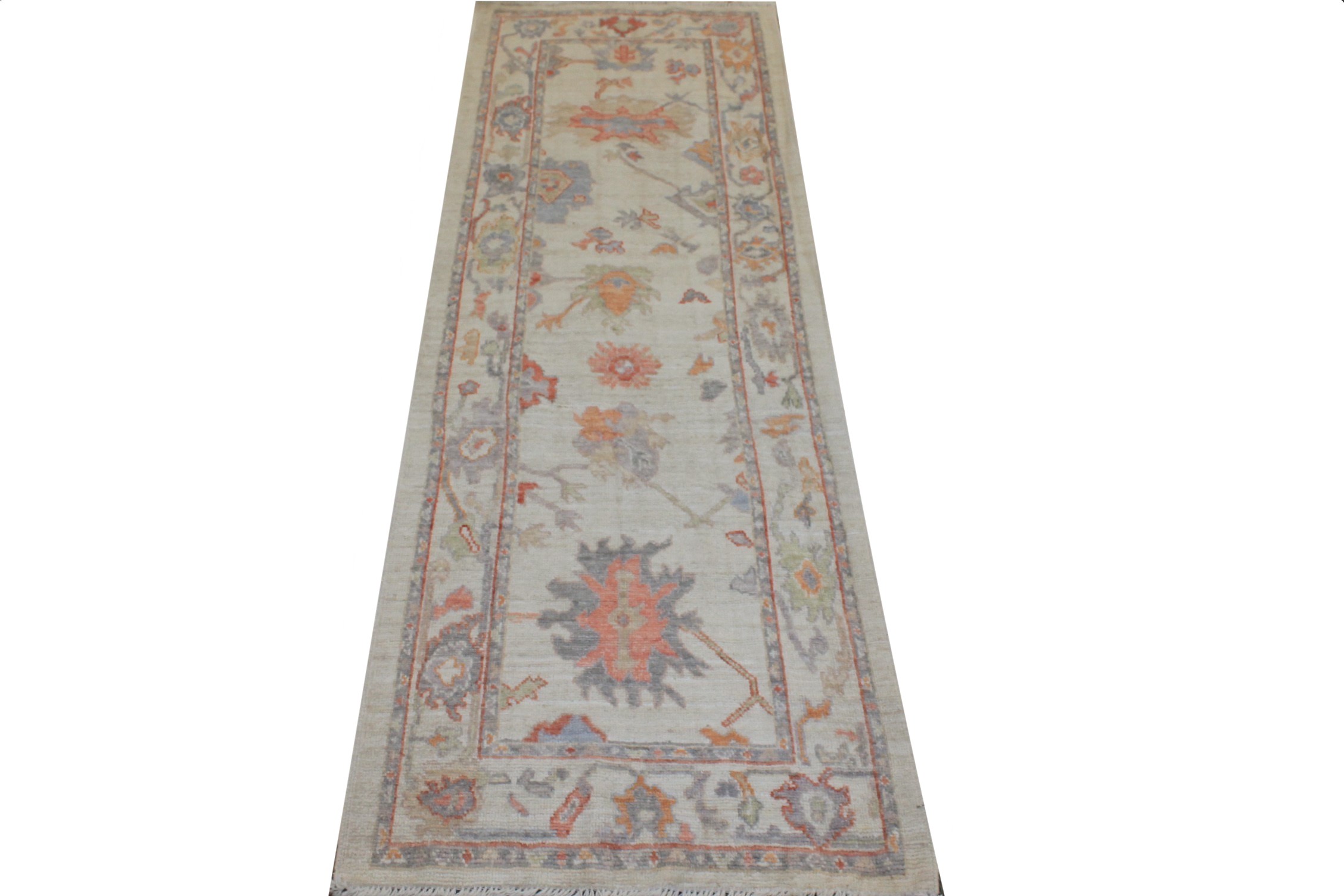 8 ft. Runner Oushak Hand Knotted Wool Area Rug - MR026998