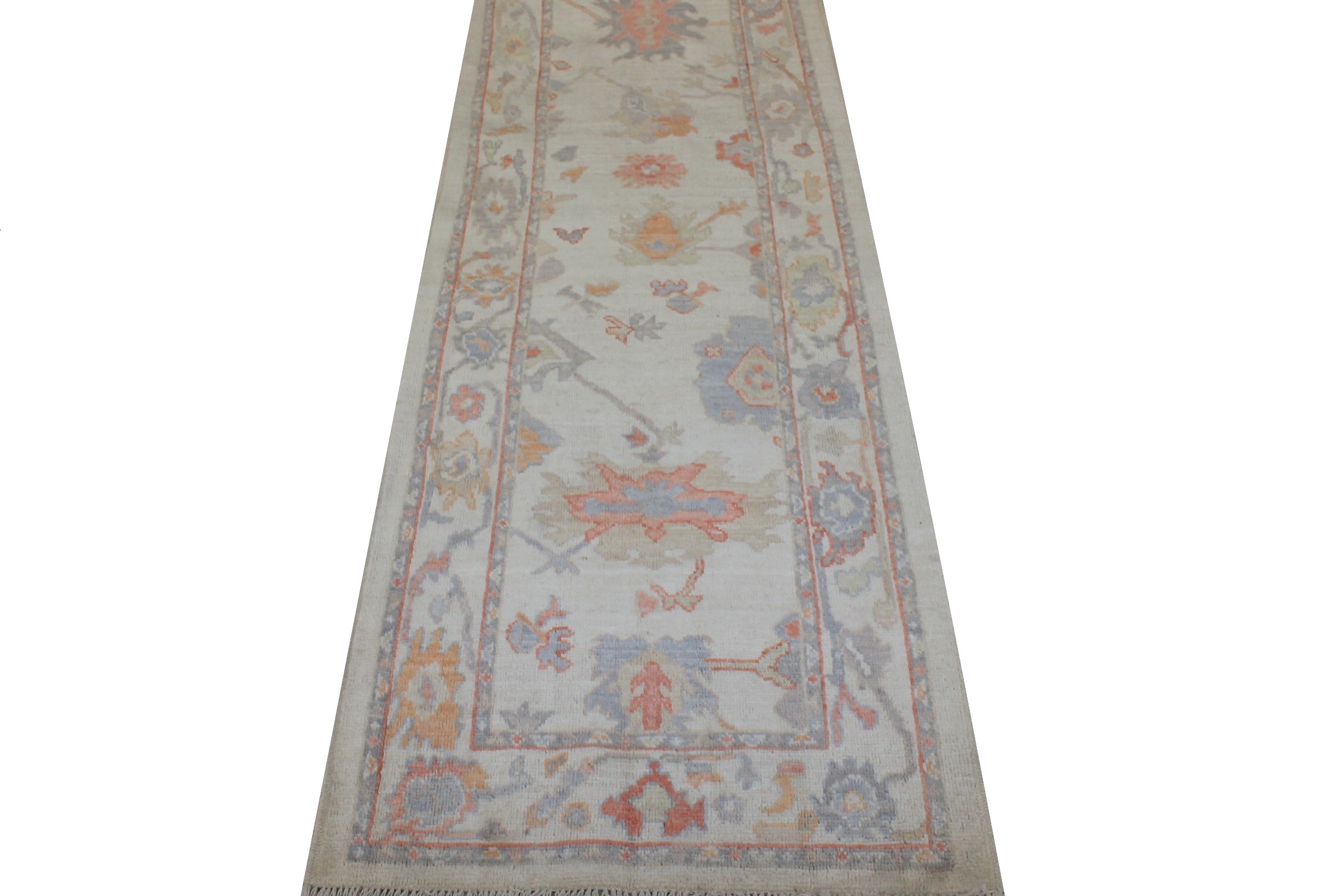 8 ft. Runner Oushak Hand Knotted Wool Area Rug - MR026998