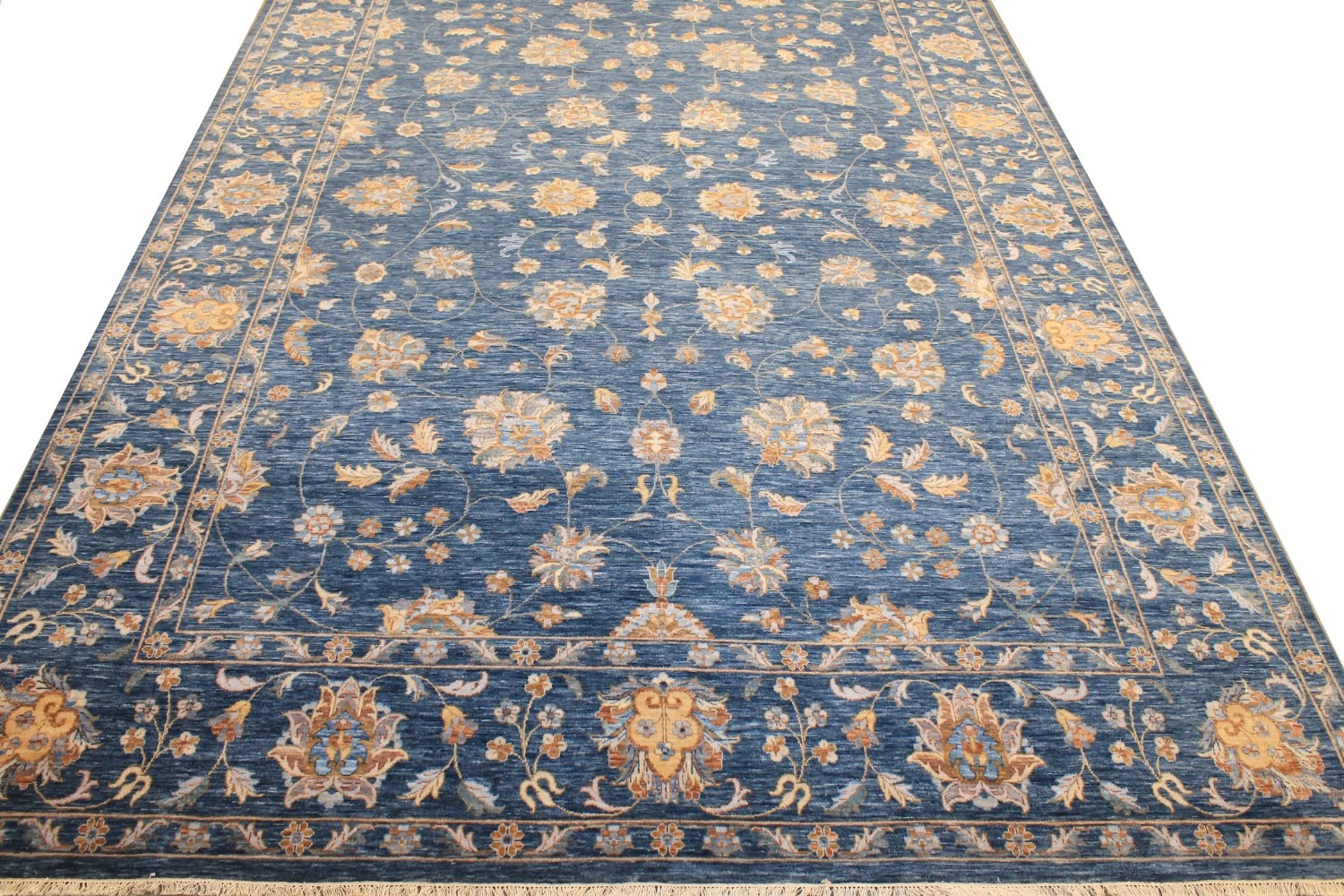 10x14 Traditional Hand Knotted Wool Area Rug - MR027008