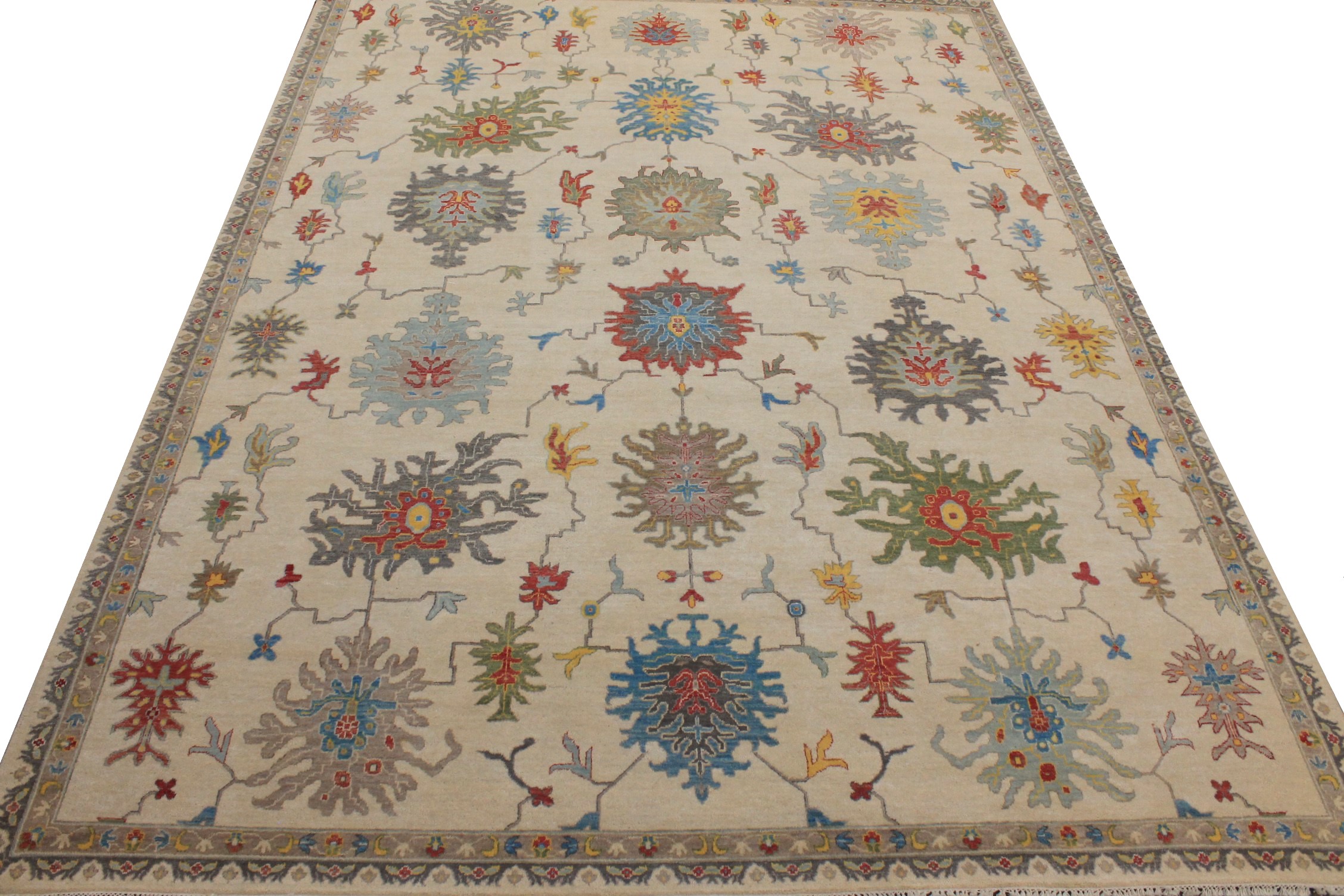 9x12 Traditional Hand Knotted Wool Area Rug - MR027048