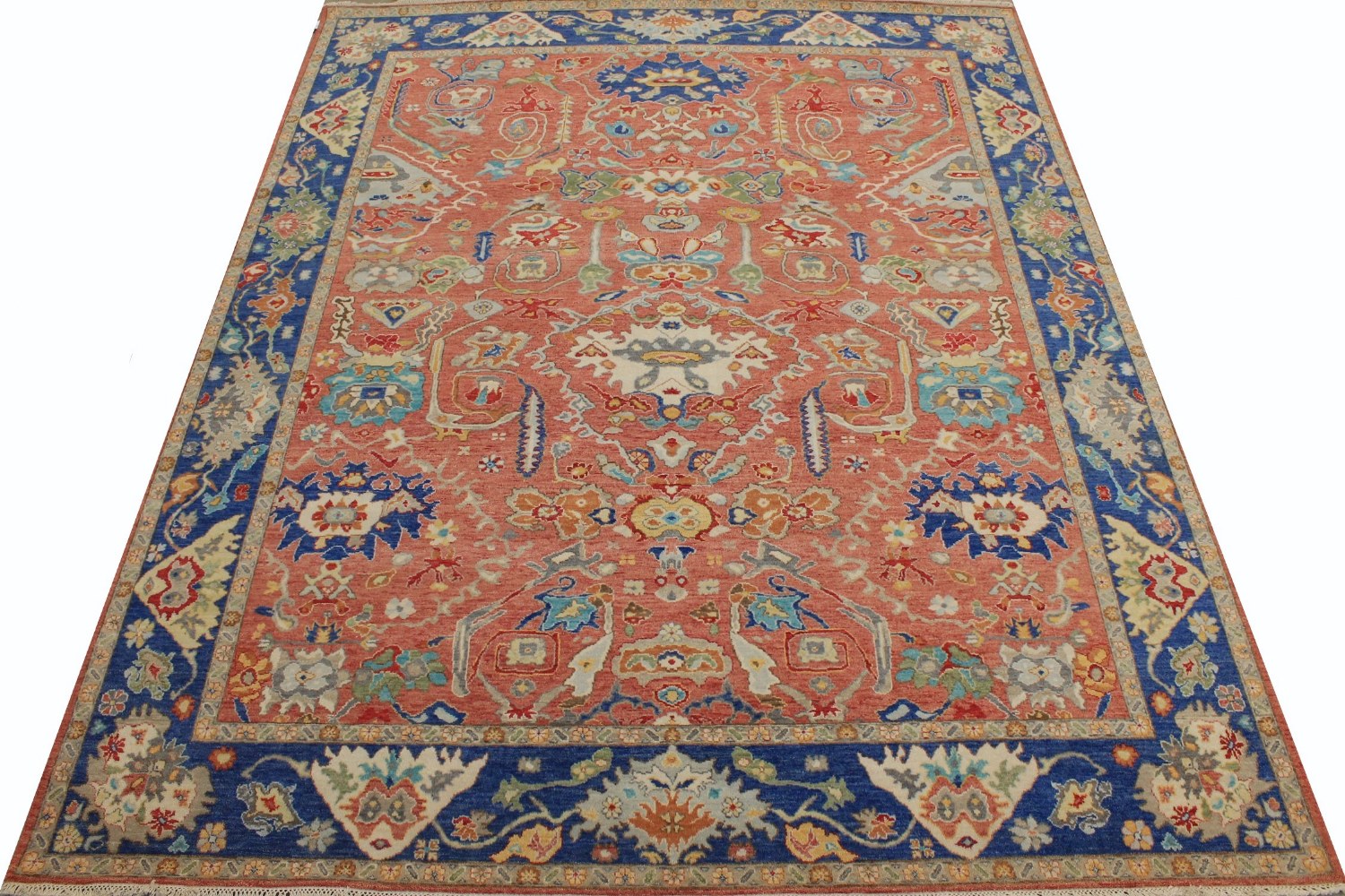 8x10 Traditional Hand Knotted Wool Area Rug - MR027051