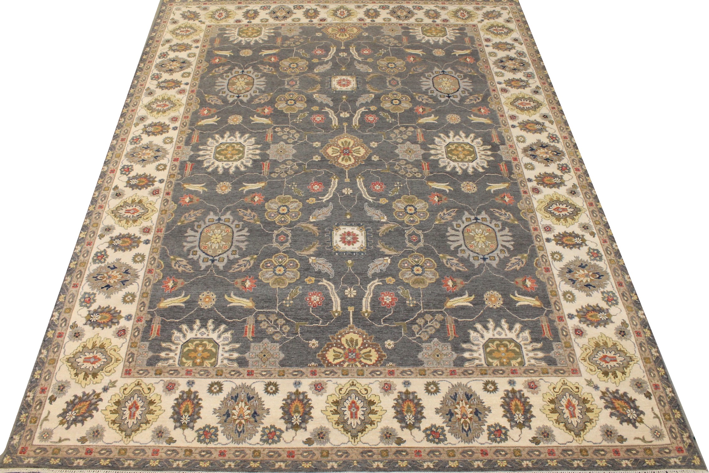 9x12 Traditional Hand Knotted Wool Area Rug - MR027056