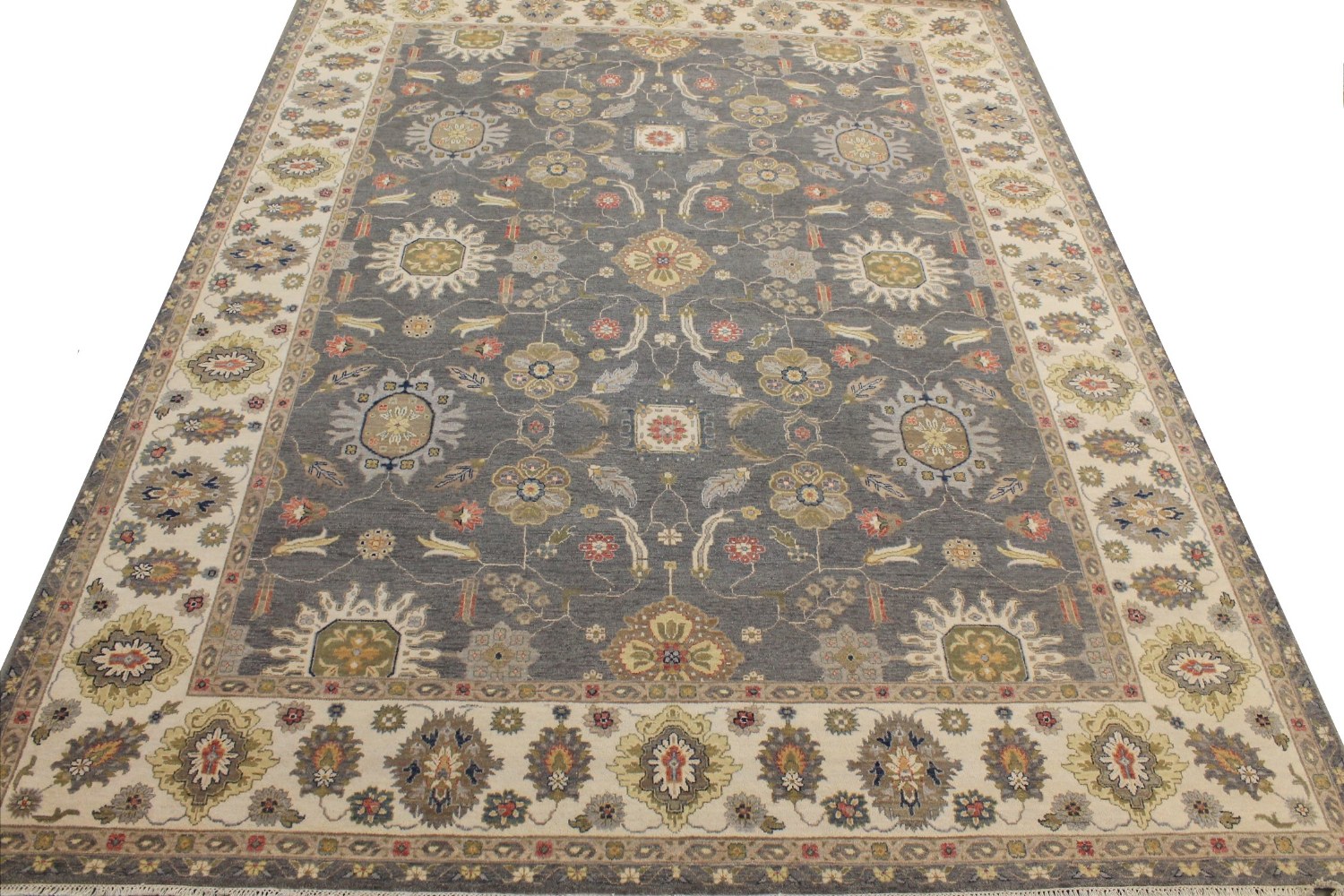 9x12 Traditional Hand Knotted Wool Area Rug - MR027056