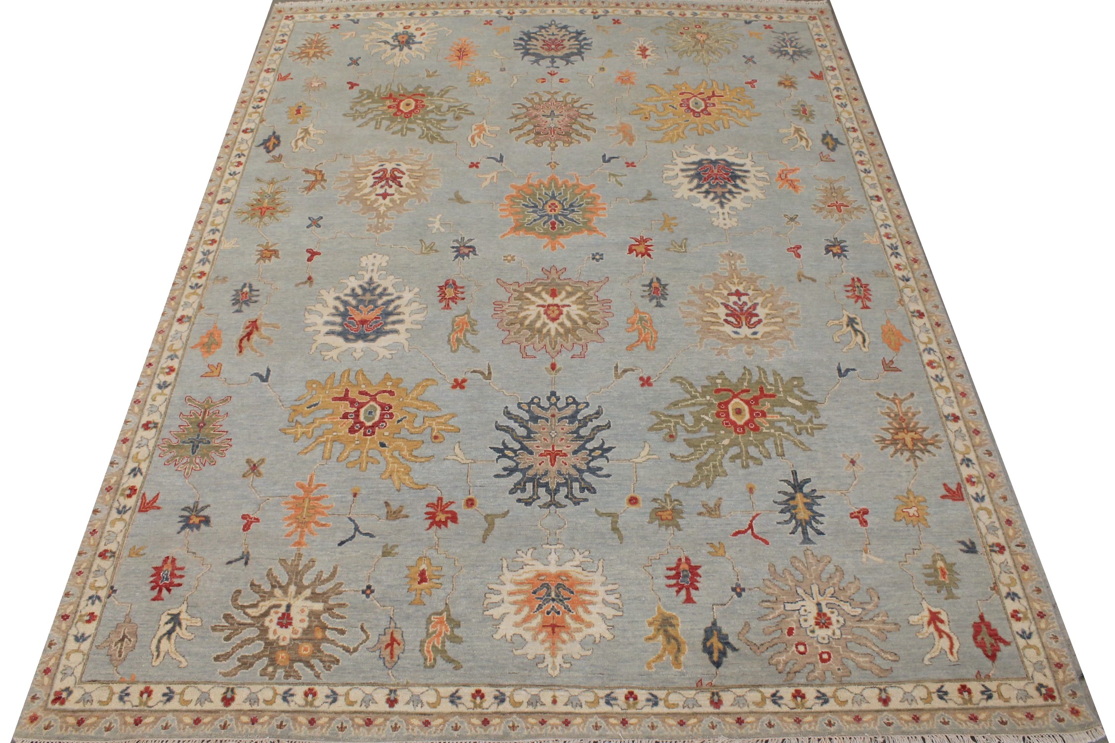 8x10 Traditional Hand Knotted Wool Area Rug - MR027057