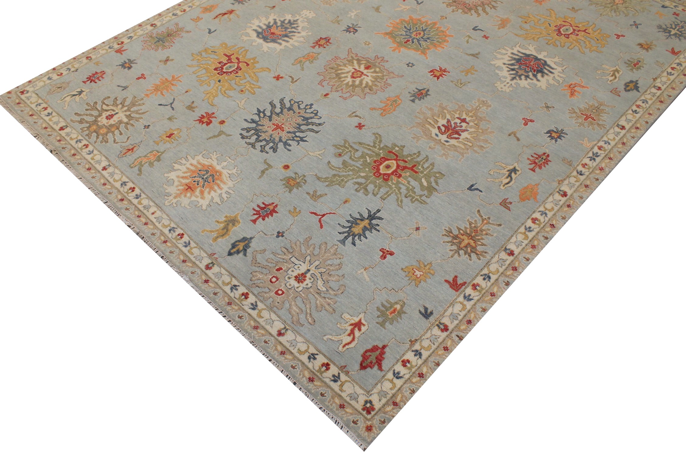 8x10 Traditional Hand Knotted Wool Area Rug - MR027057