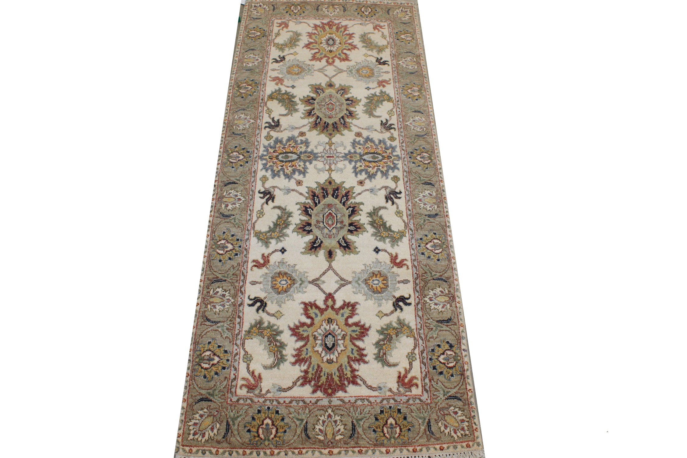 6 ft. Runner Traditional Hand Knotted Wool Area Rug - MR027066