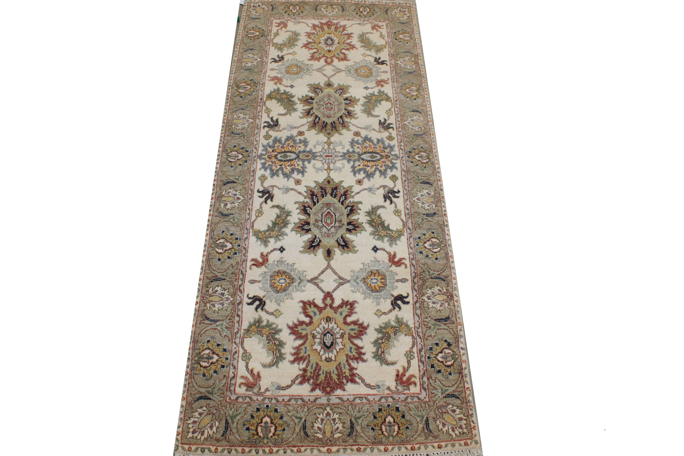 6 ft. Runner Traditional Hand Knotted Wool Area Rug - MR027067